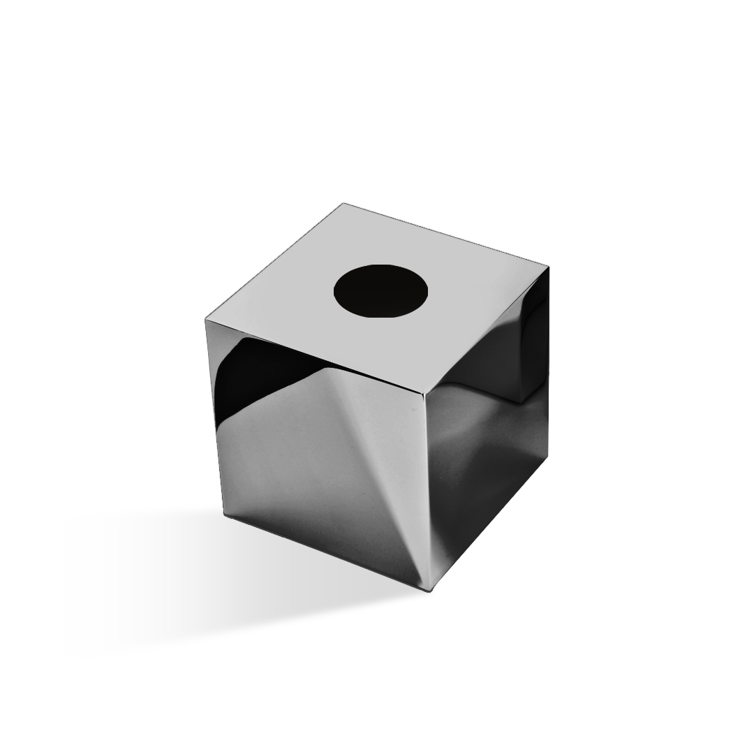 Decor Walther KB 87 Tissue box square Black Chrome PVD