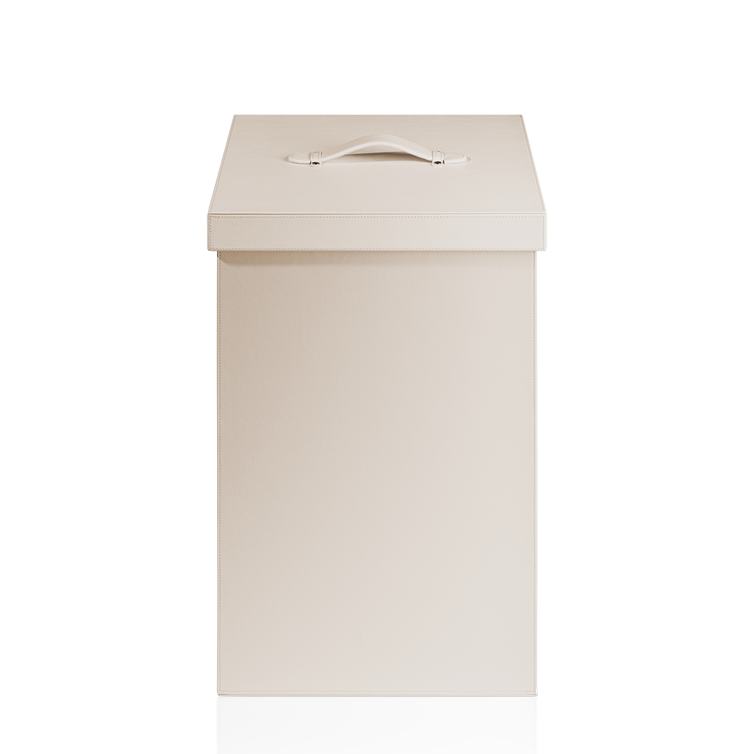 Decor Walther BROWNIE WB Laundry basket with cover Artificial leather Sand