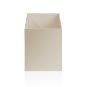 Decor Walther BROWNIE PK Paper bin square Artificial leather Sand