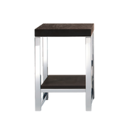 Decor Walther WO HME WOOD Stool with board thermo-ash oiled dark
