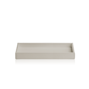 Decor Walther BROWNIE TAB M Tray medium Artificial leather Sand