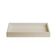 Decor Walther BROWNIE TAB L Tray large Artificial leather Sand