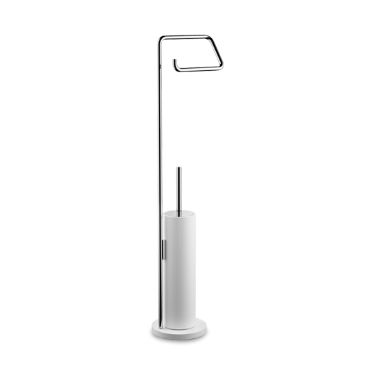STONE SBK Toilet brush set - white matt / chrome