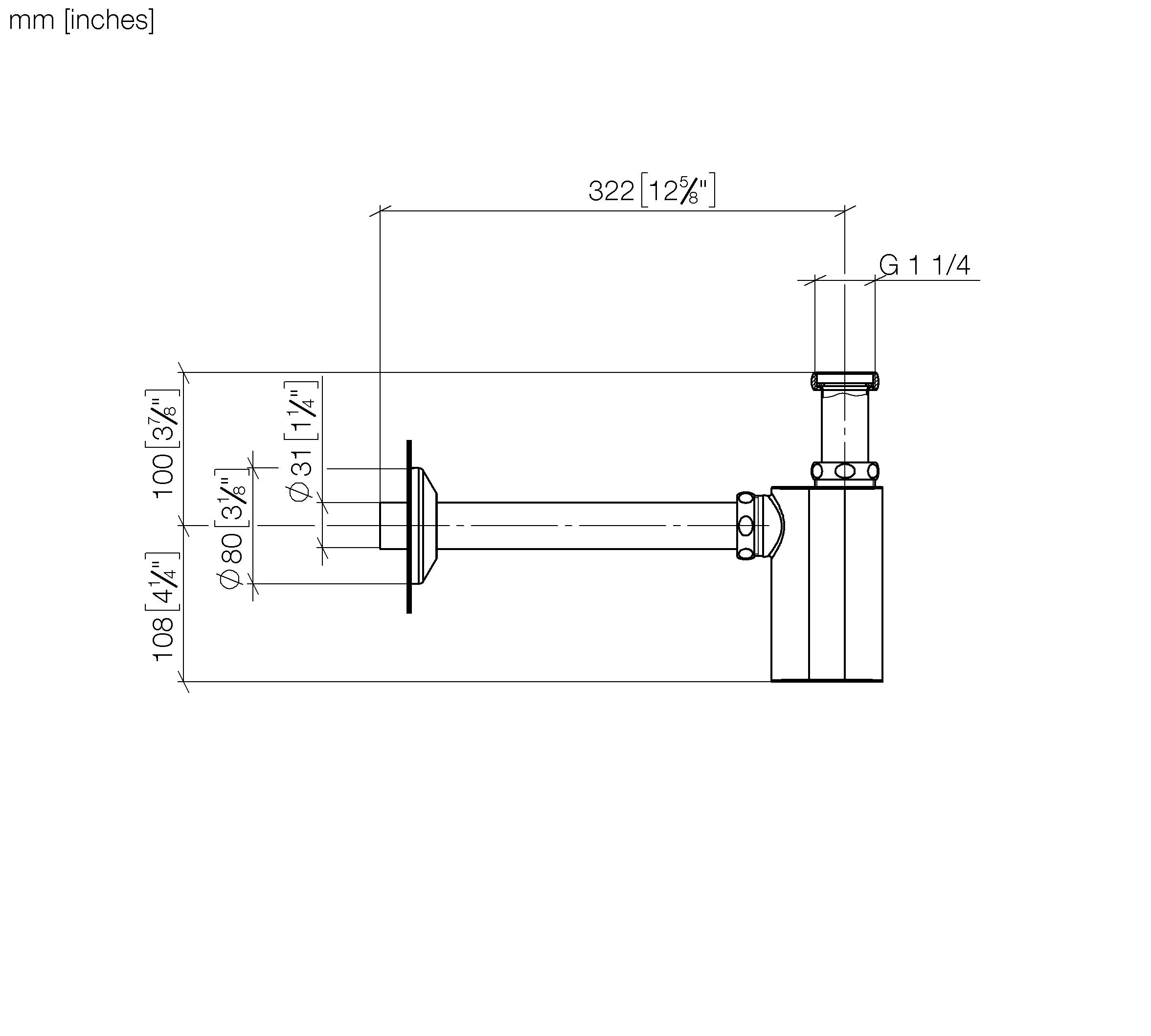 Madison Bottle Trap Siphon For Basin