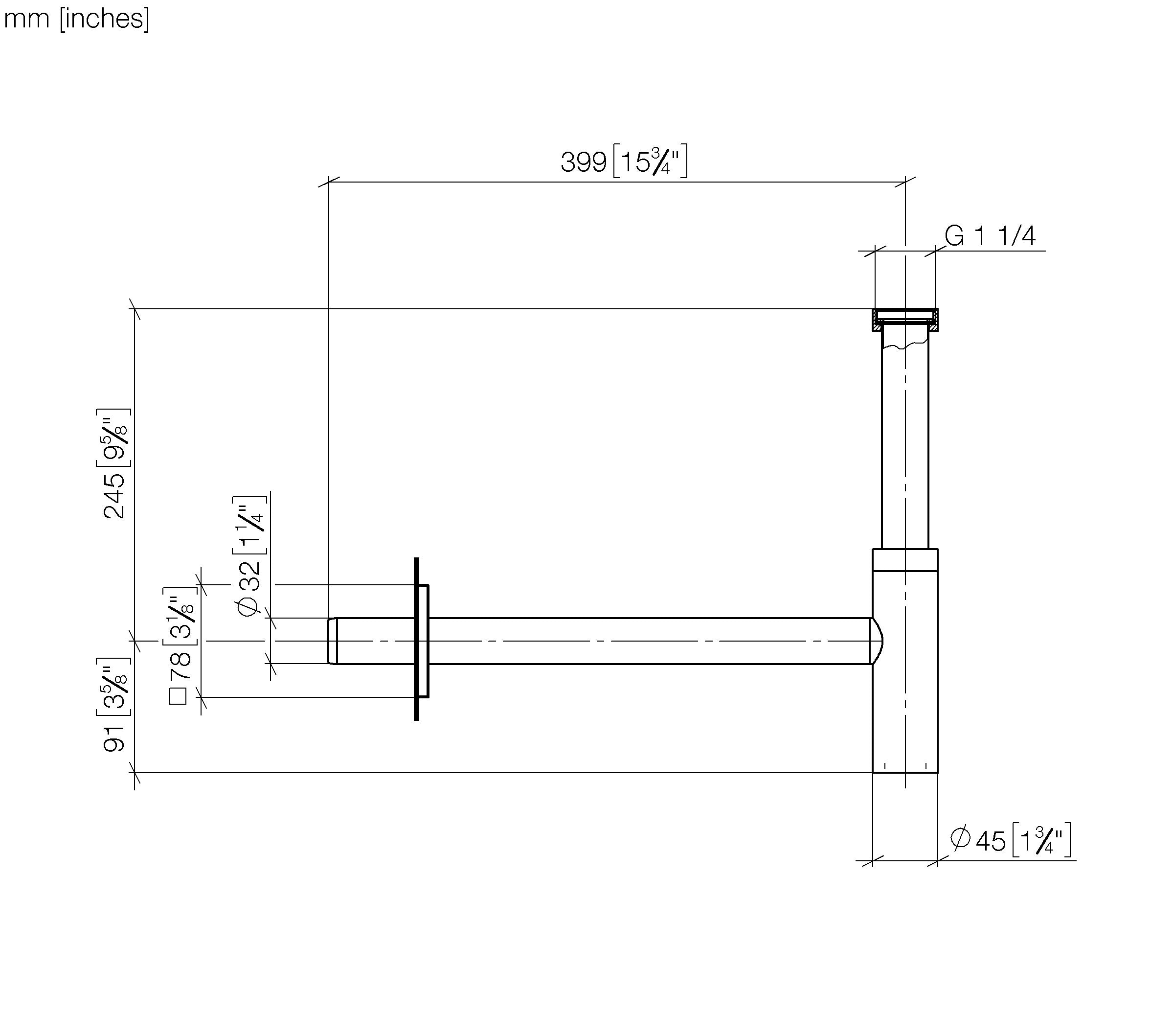 Siphon For Basin 1 1 4 Chrome