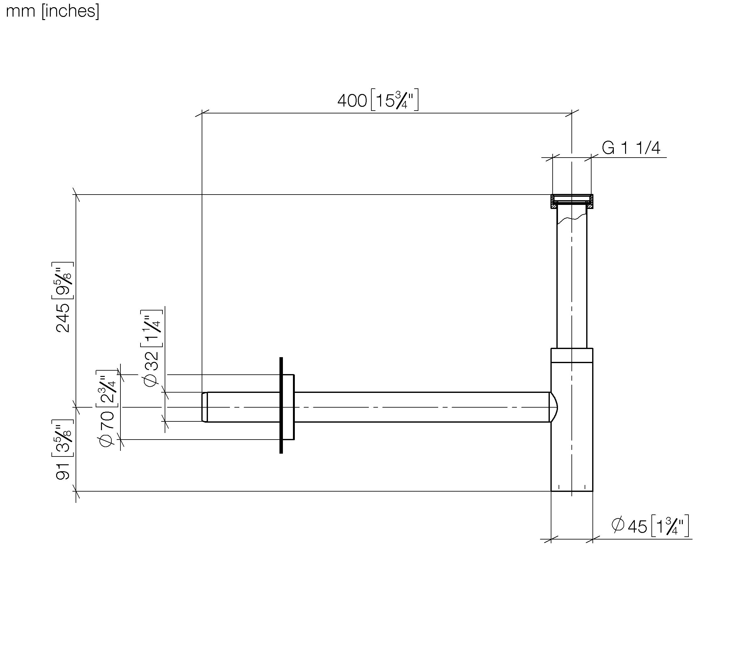 Siphon For Basin Chrome