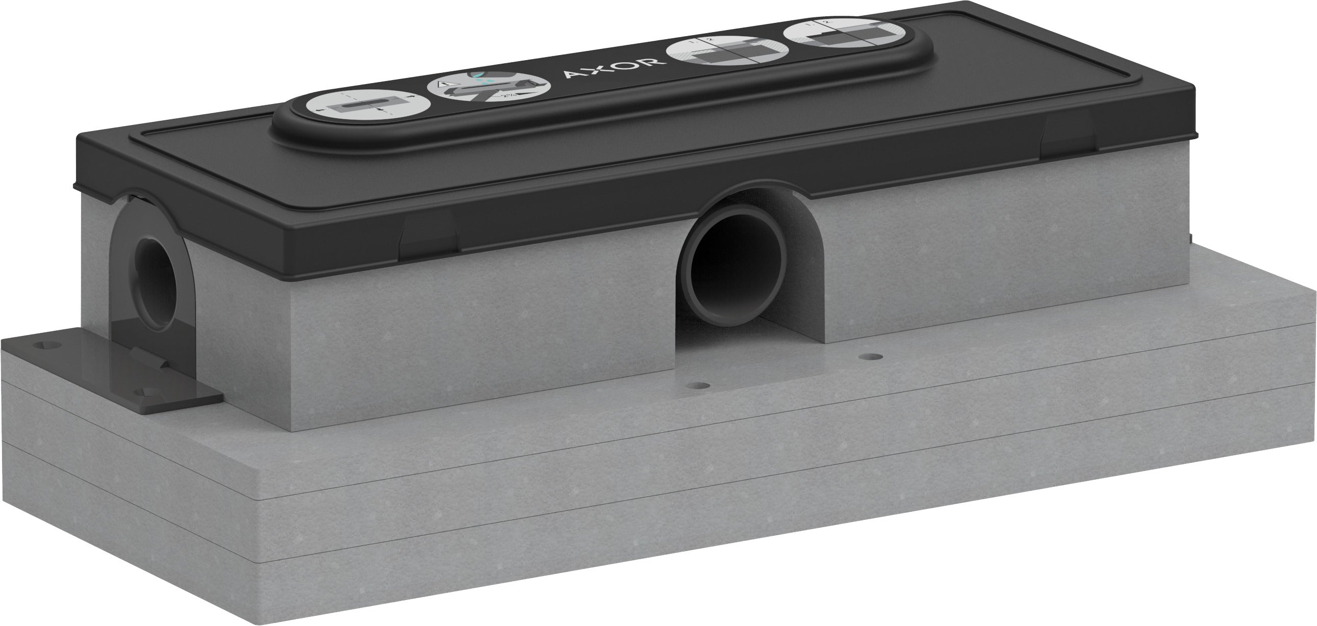 AXOR uBox universal Base set for finish sets for flat installation