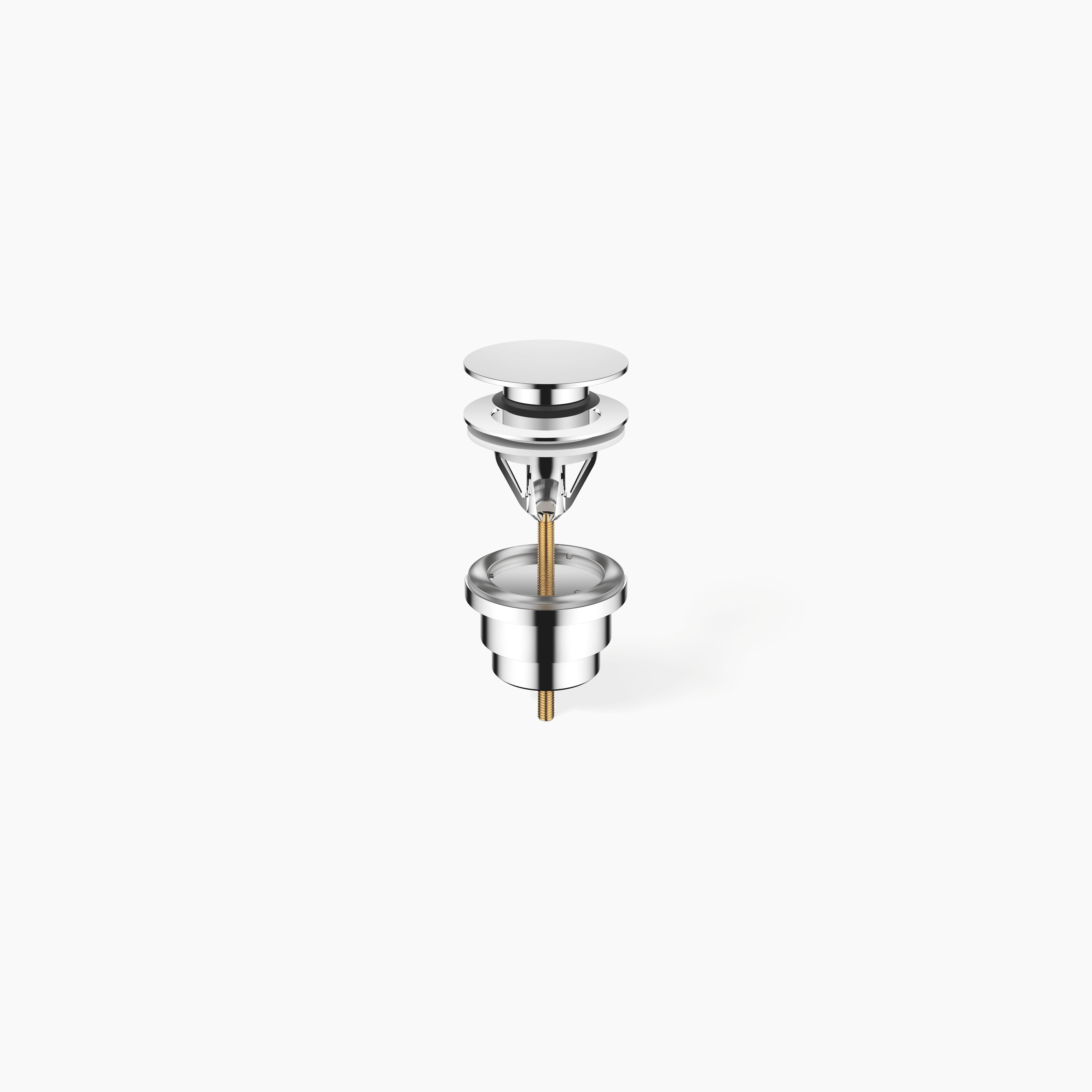 Basin Waste With Push Fastening 1 1 4 Chrome