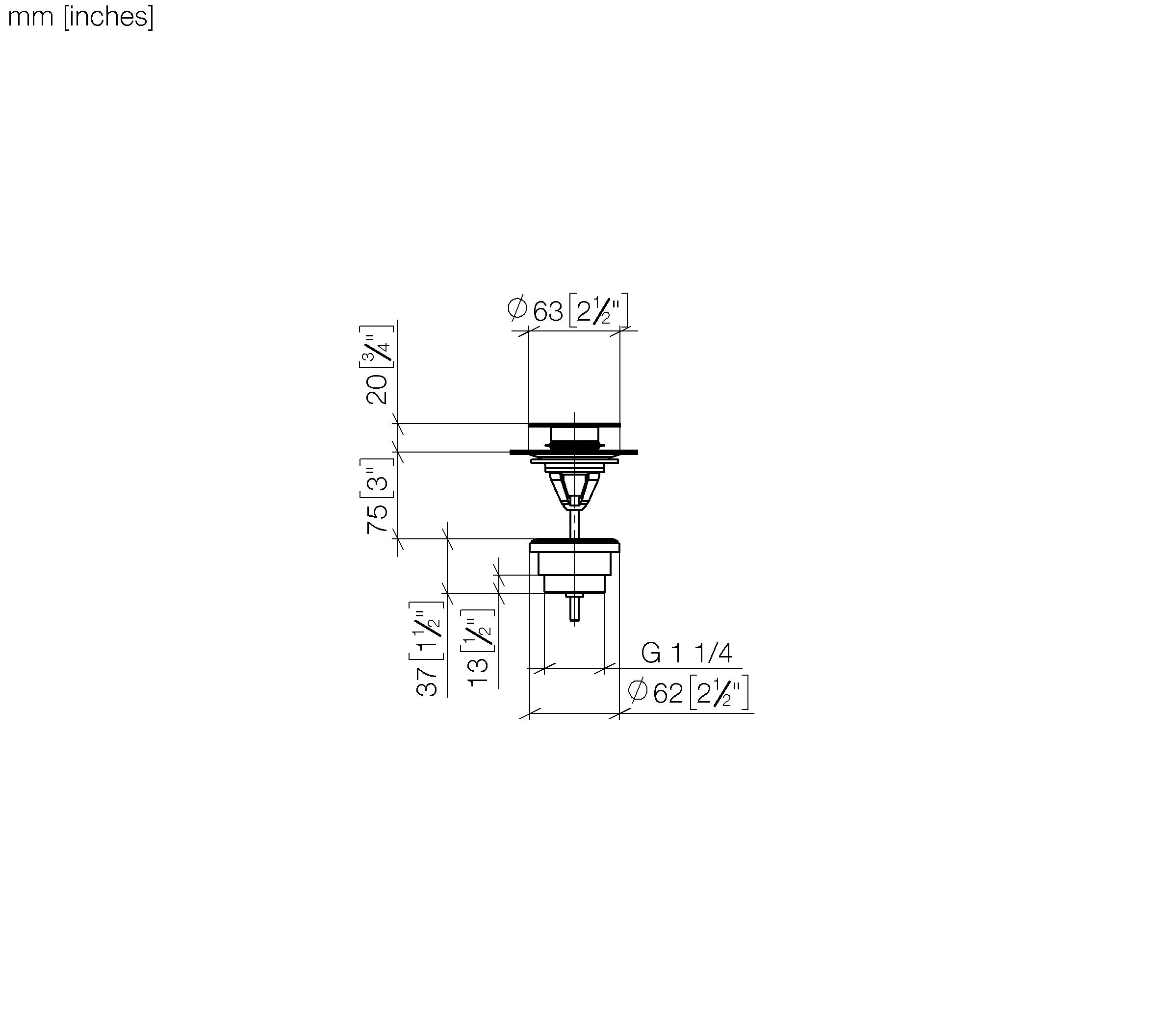 Basin Waste With Push Fastening 1 1 4 Chrome