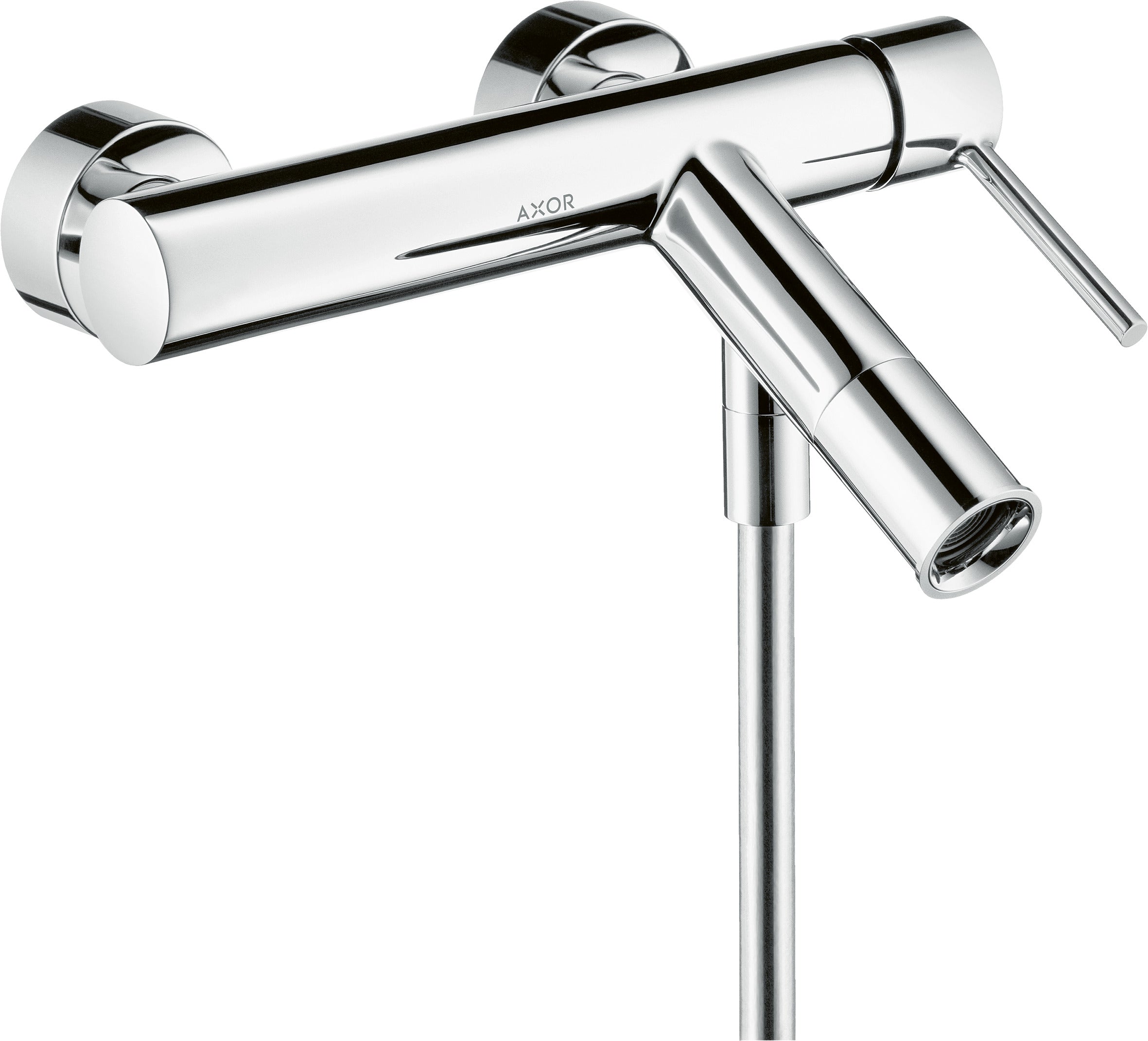AXOR Starck Single lever manual bath mixer for exposed installation with pin handle