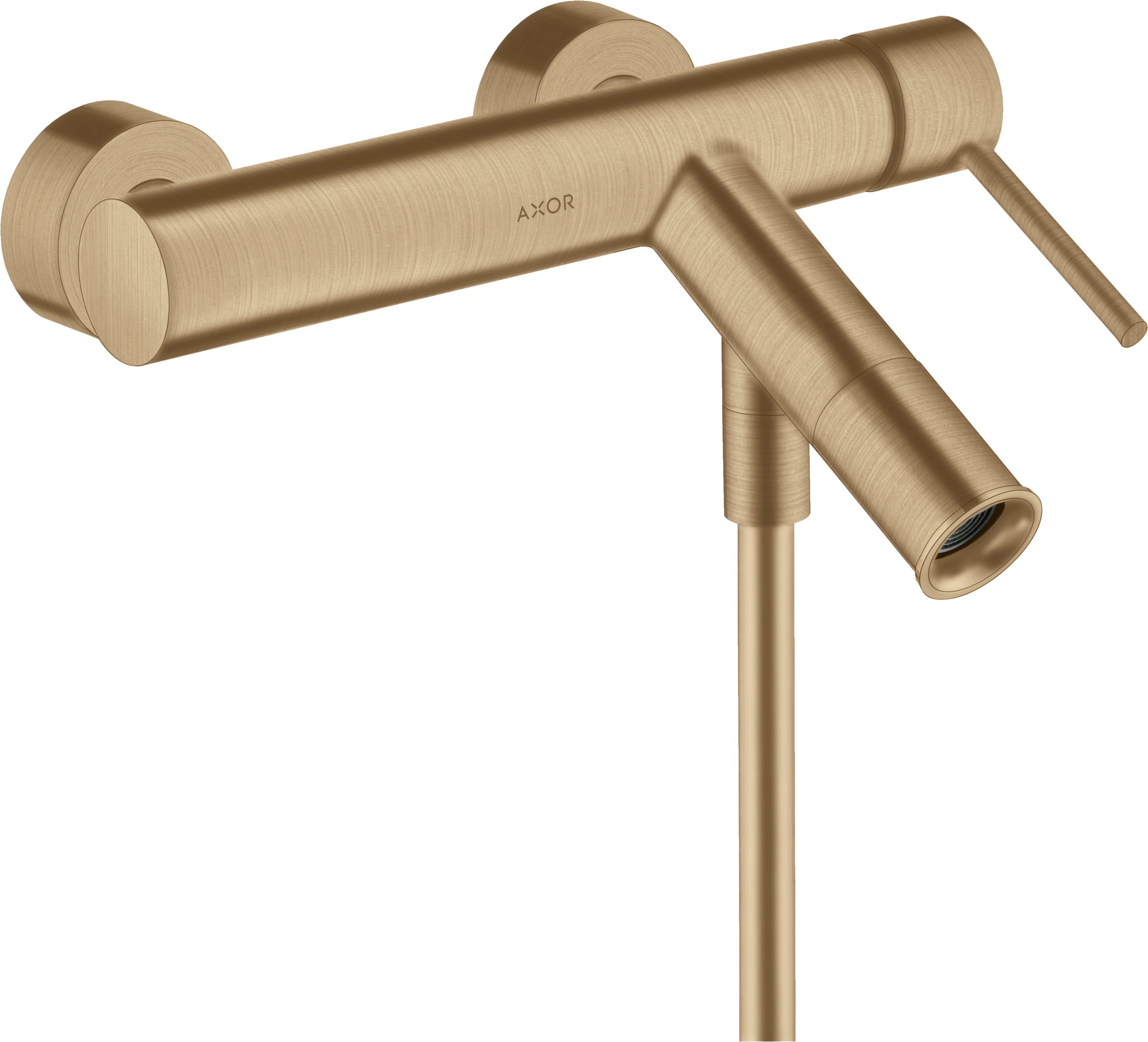 AXOR Starck Single lever manual bath mixer for exposed installation with pin handle