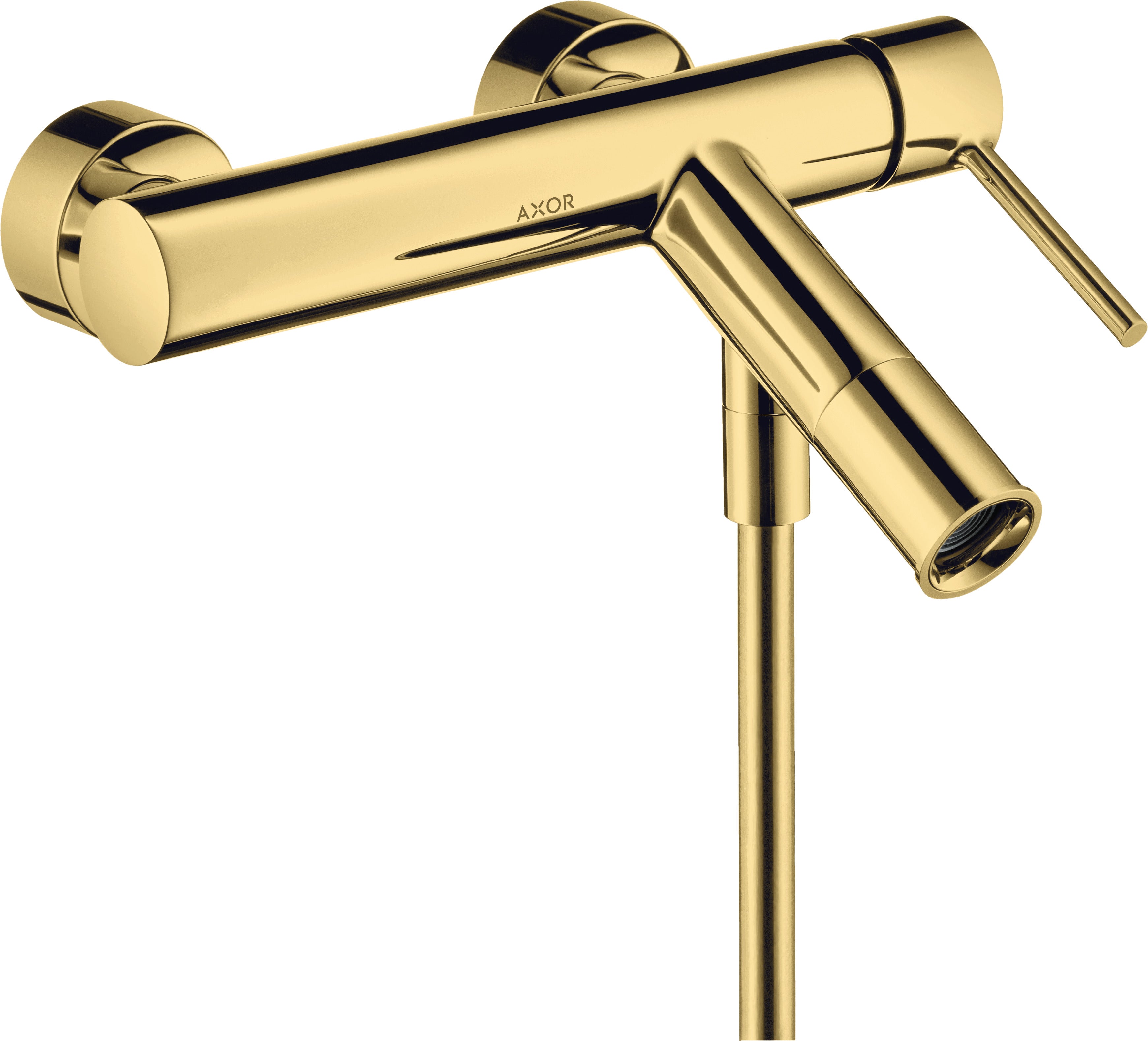 AXOR Starck Single lever manual bath mixer for exposed installation with pin handle