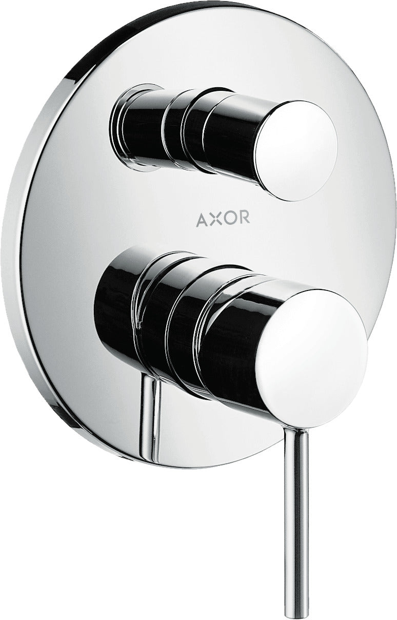 AXOR Starck Single lever manual bath mixer for concealed installation with pin handle and integrated backflow prevention