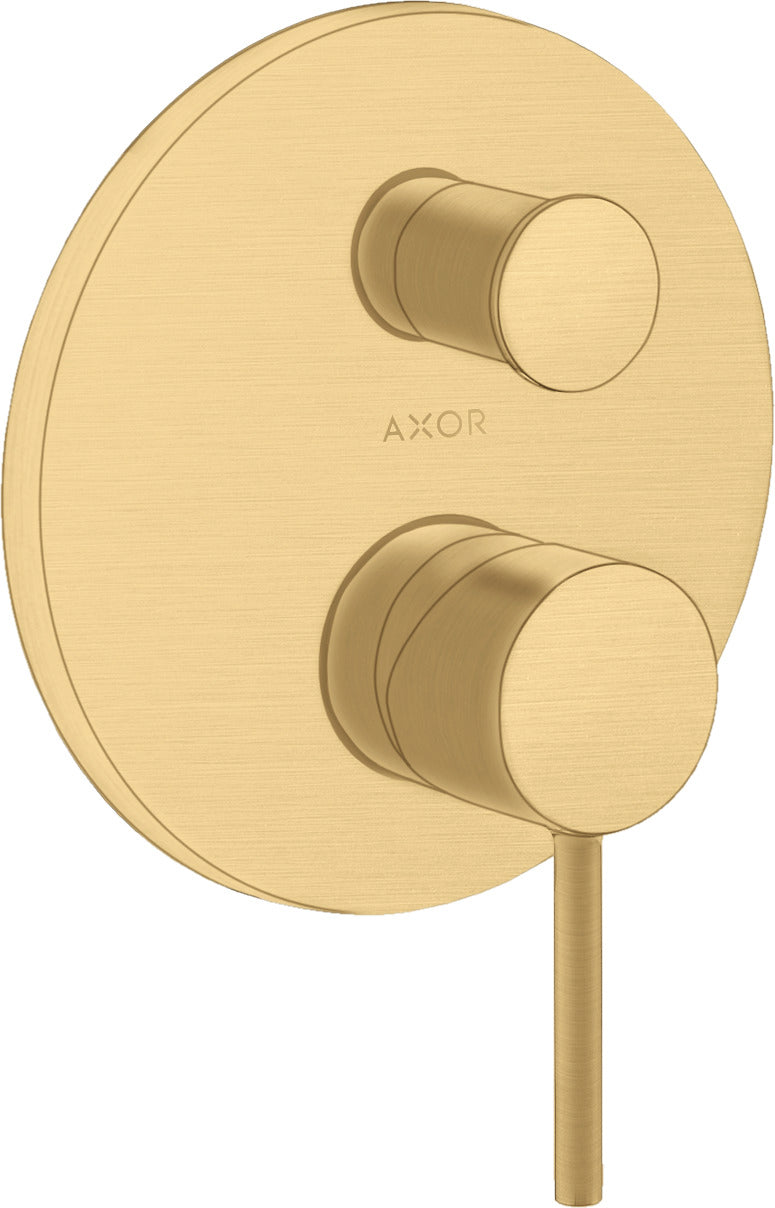 AXOR Starck Single lever manual bath mixer for concealed installation with pin handle and integrated backflow prevention