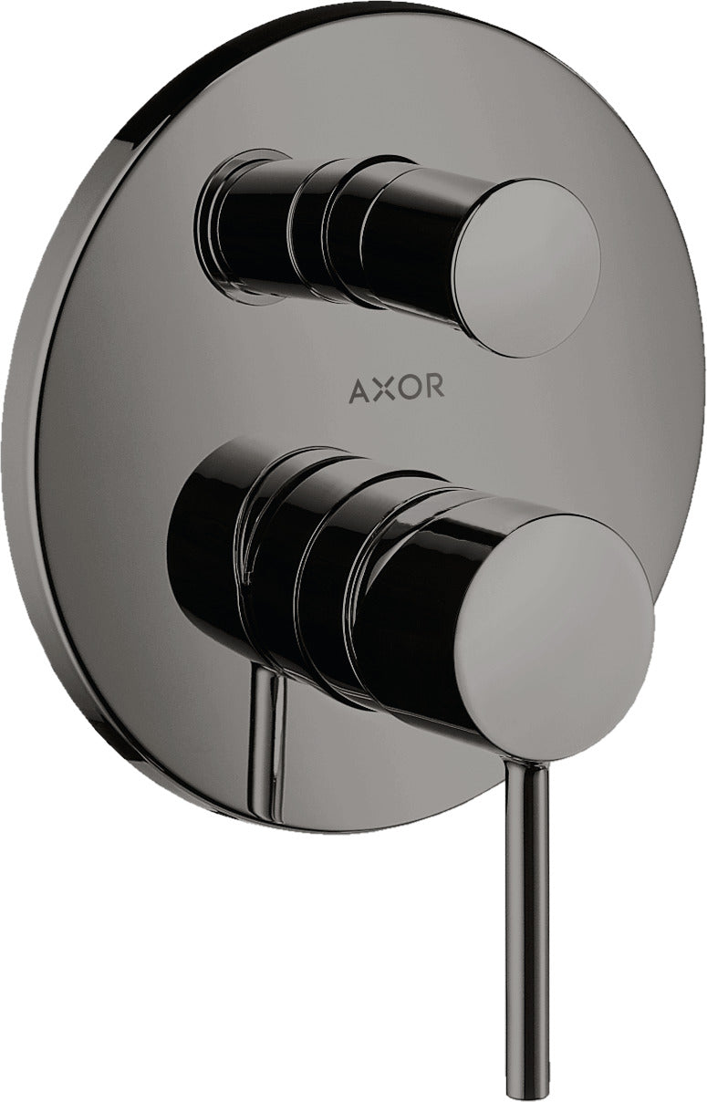 AXOR Starck Single lever manual bath mixer for concealed installation with pin handle and integrated backflow prevention