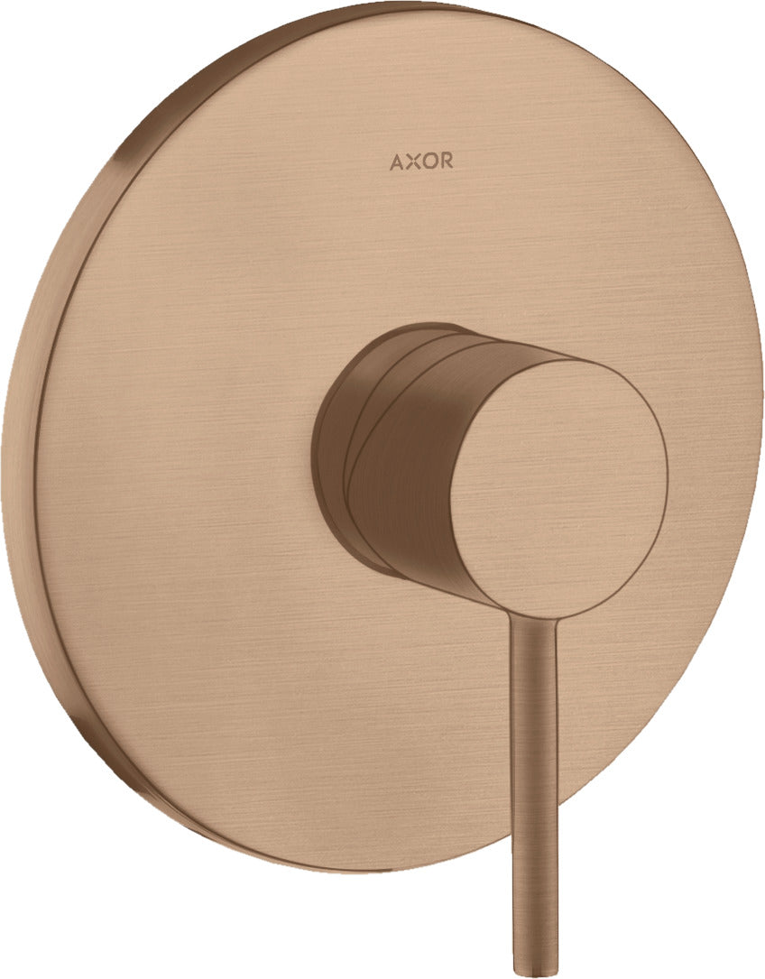 AXOR Starck Single lever manual shower mixer for concealed installation with pin handle