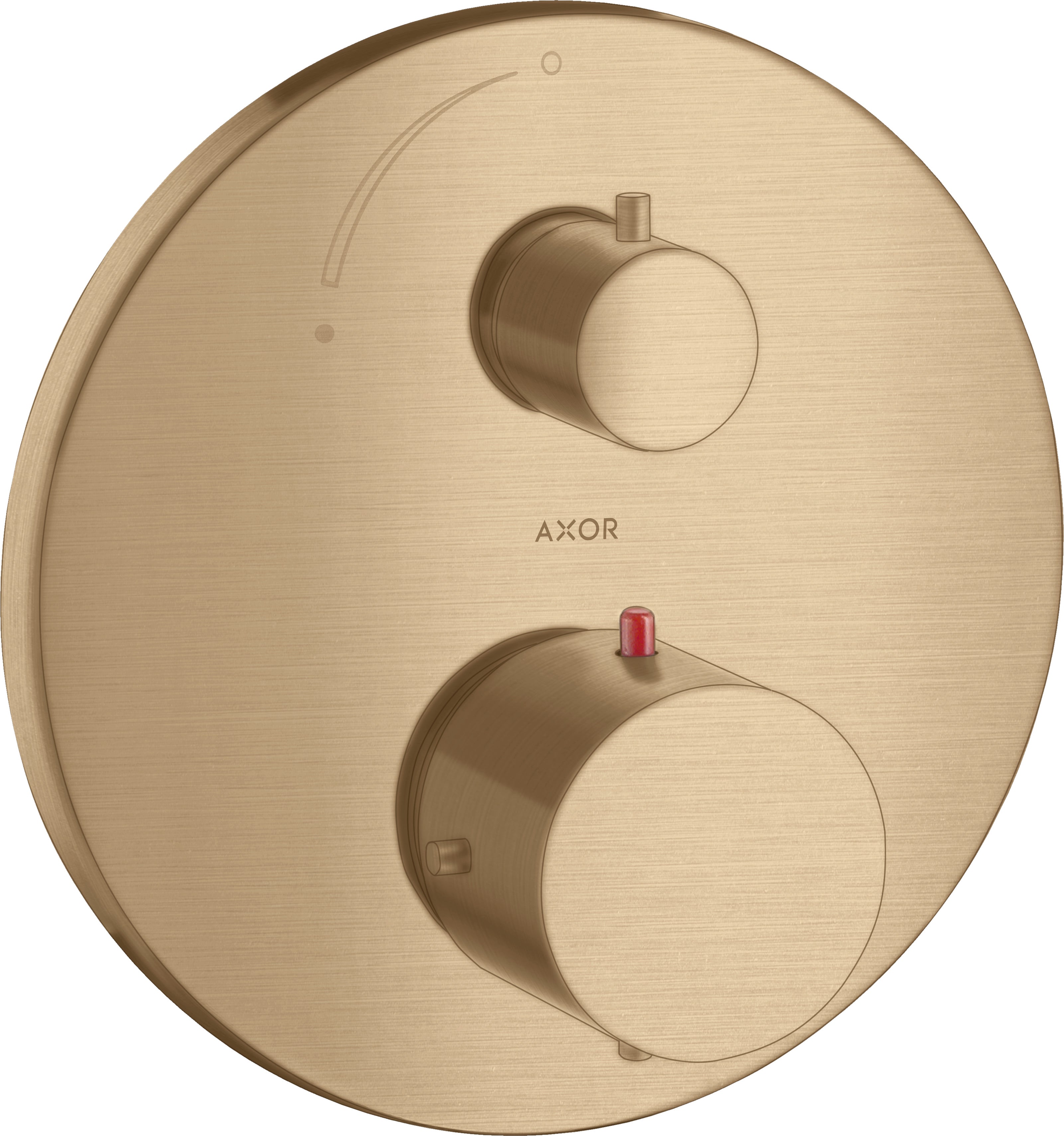 AXOR Starck Thermostatic mixer for concealed installation with shut-off valve