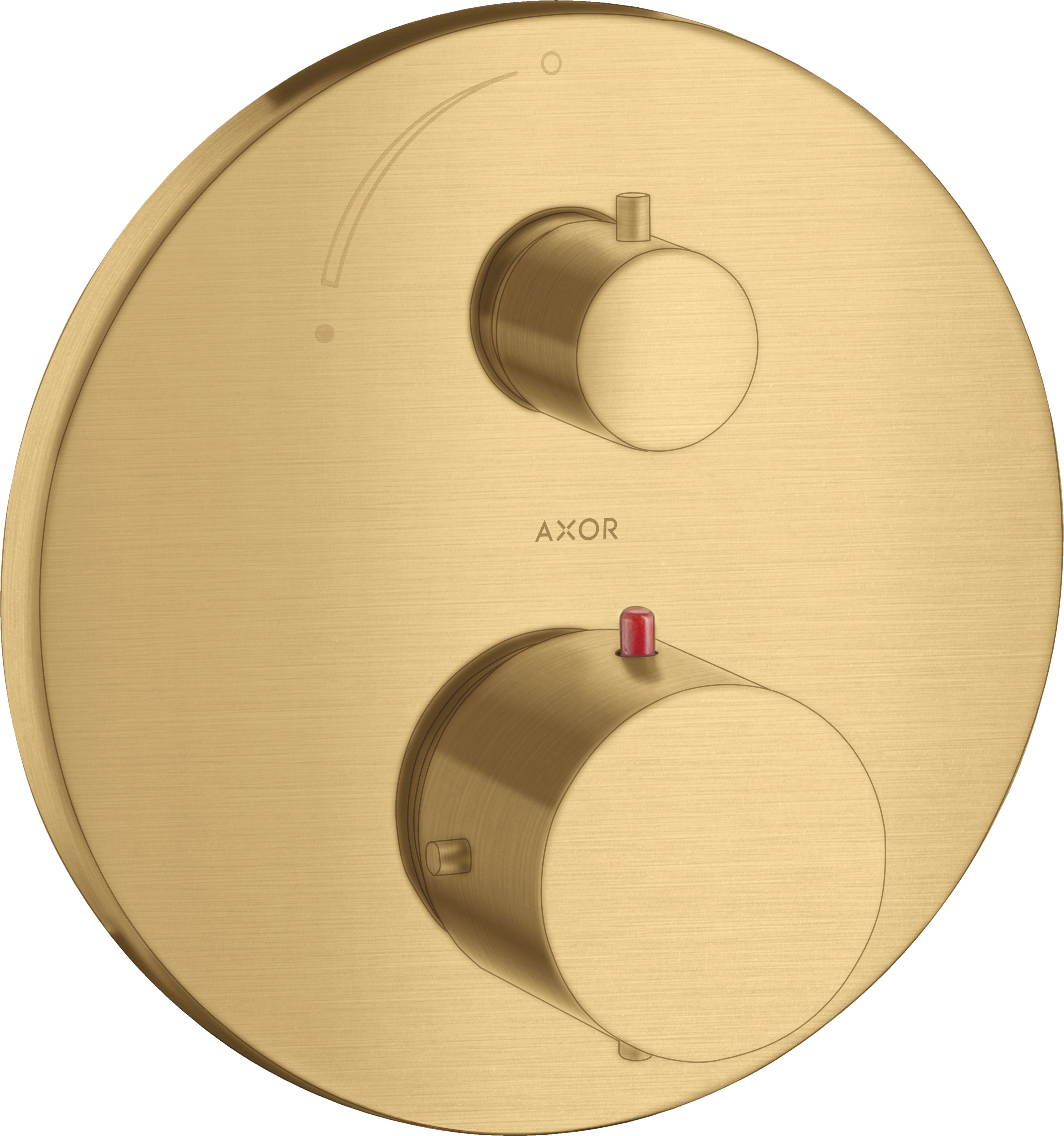 AXOR Starck Thermostatic mixer for concealed installation with shut-off valve