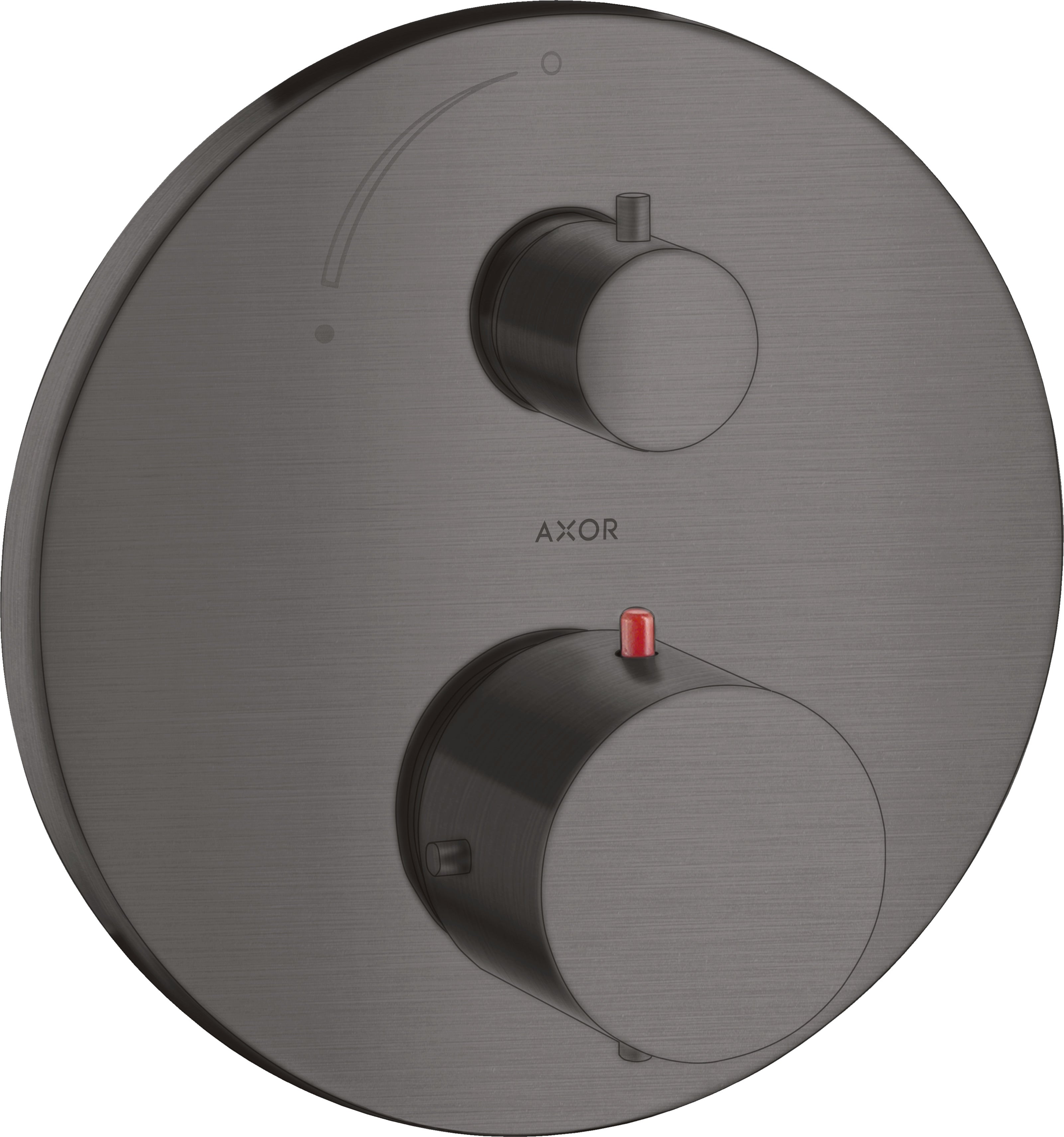 AXOR Starck Thermostatic mixer for concealed installation with shut-off valve