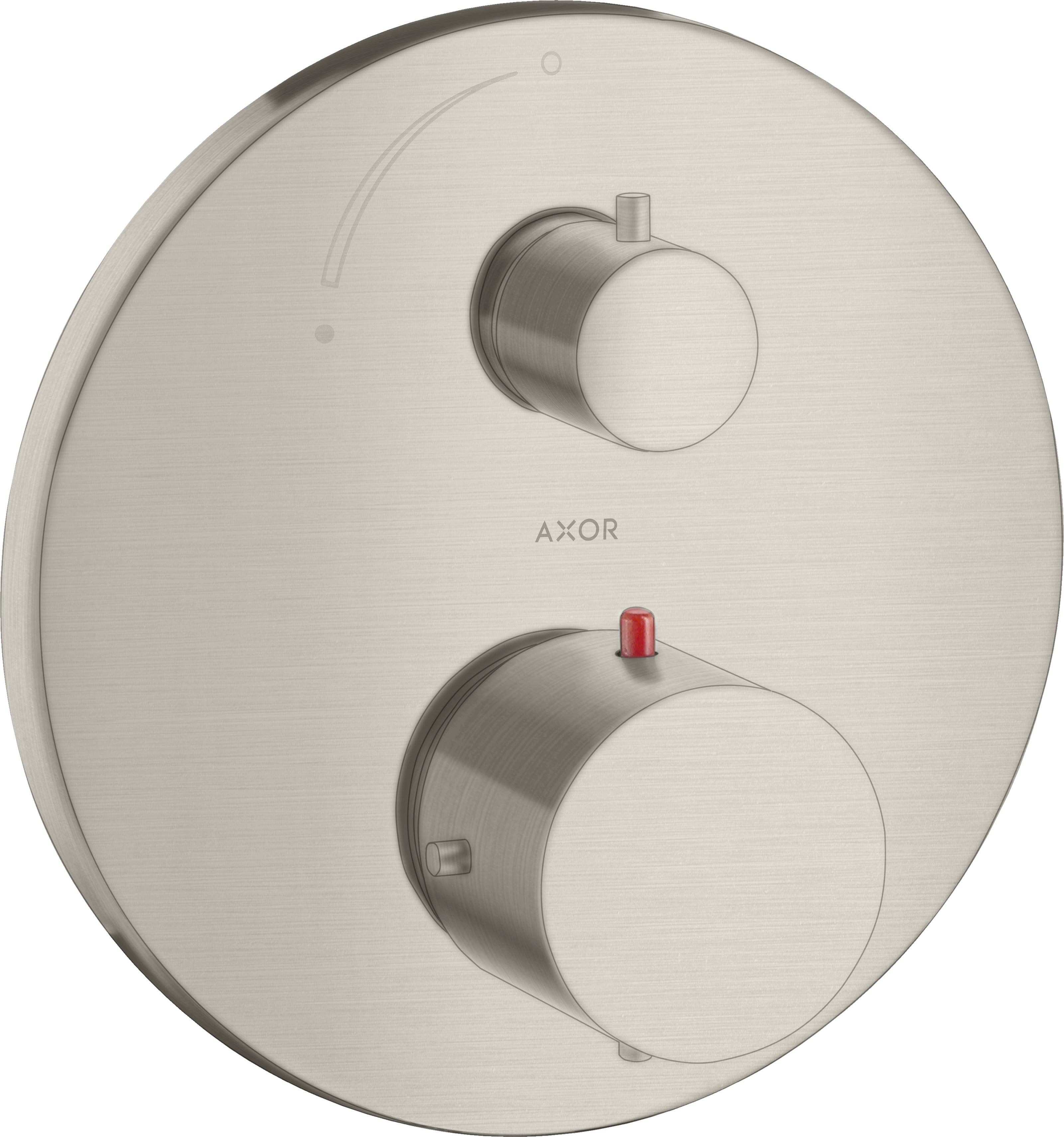 AXOR Starck Thermostatic mixer for concealed installation with shut-off valve