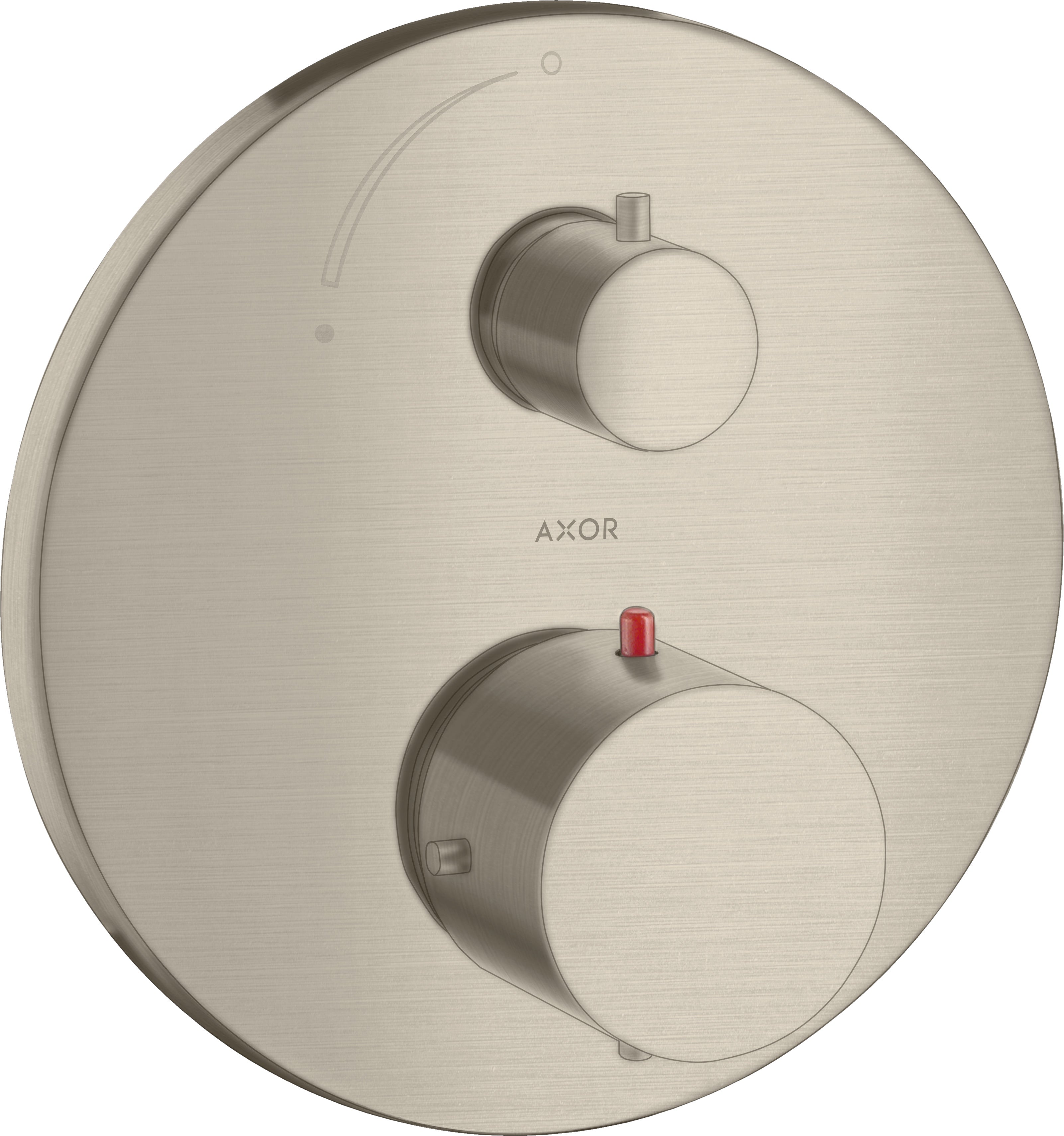 AXOR Starck Thermostatic mixer for concealed installation with shut-off valve