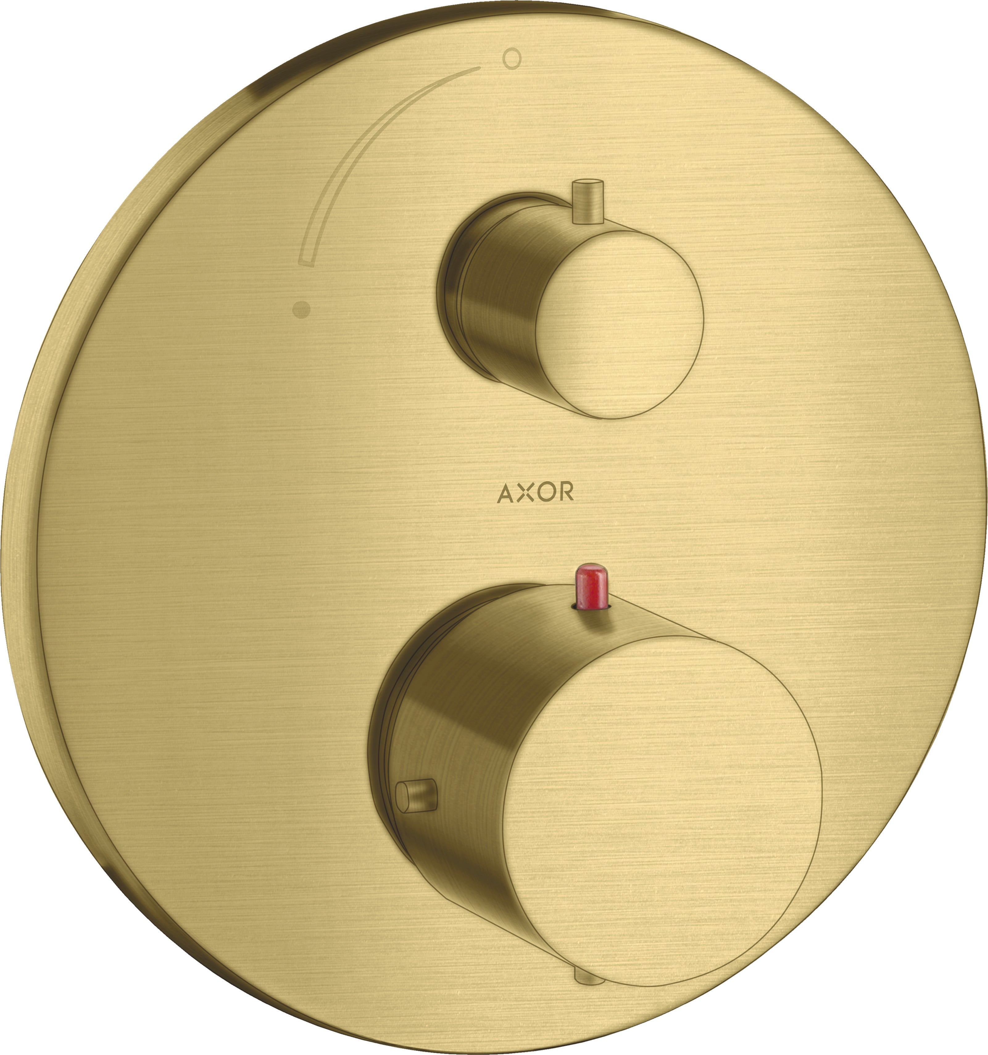AXOR Starck Thermostatic mixer for concealed installation with shut-off valve