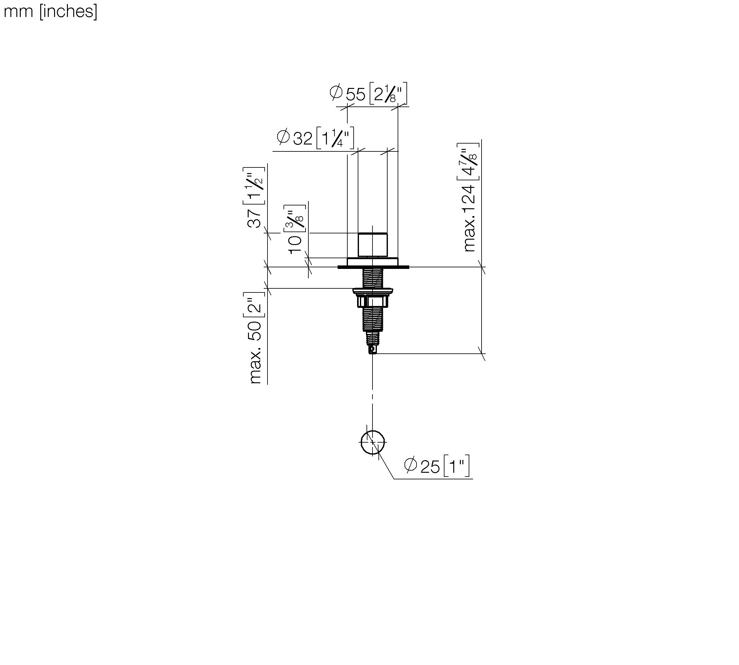Strainer Waste With Control Handle Chrome