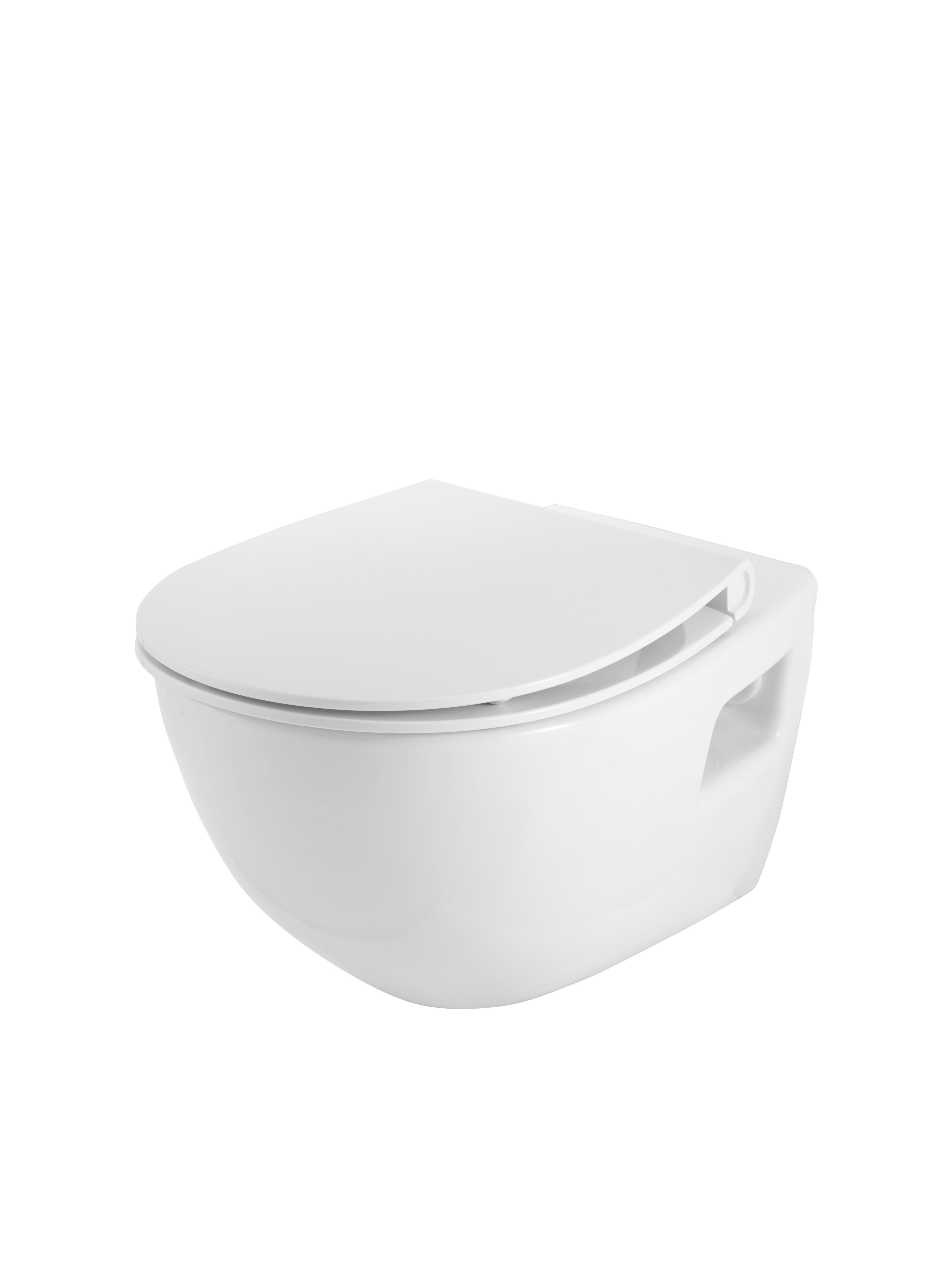 Toilet seat Pressalit Inspira Uni with soft close w/cover White Universal