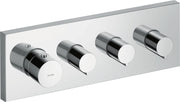 AXOR ShowerSolutions Thermostatic module 360/120 square for concealed installation for 3 outlets