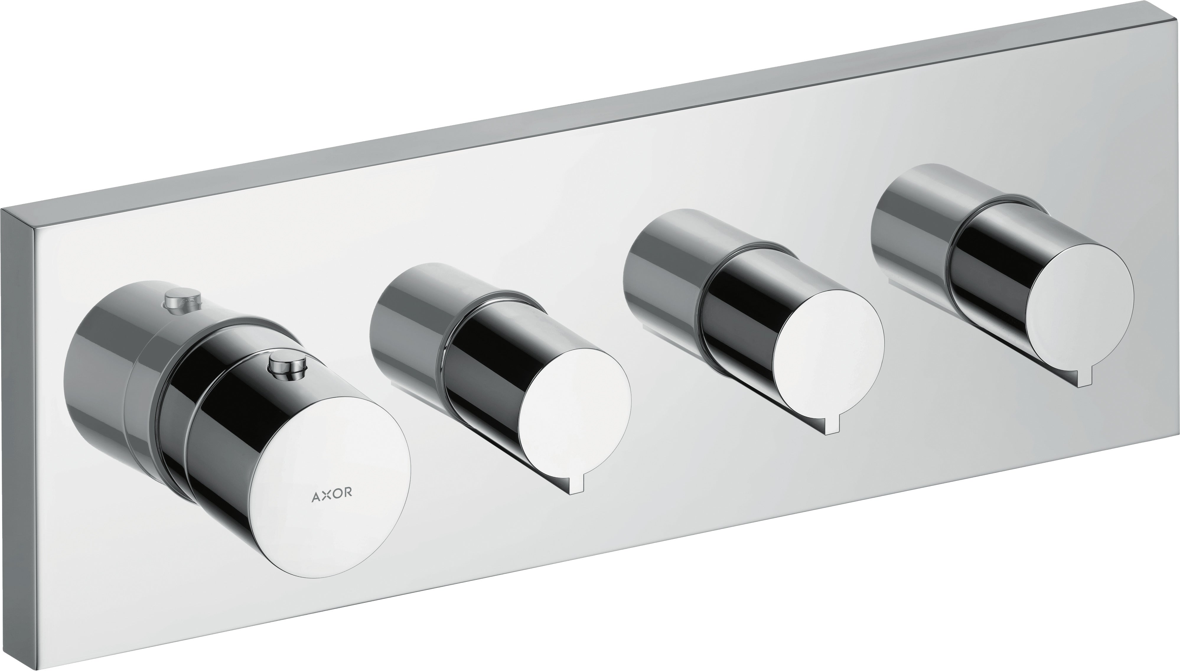 AXOR ShowerSolutions Thermostatic module 360/120 square for concealed installation for 3 outlets