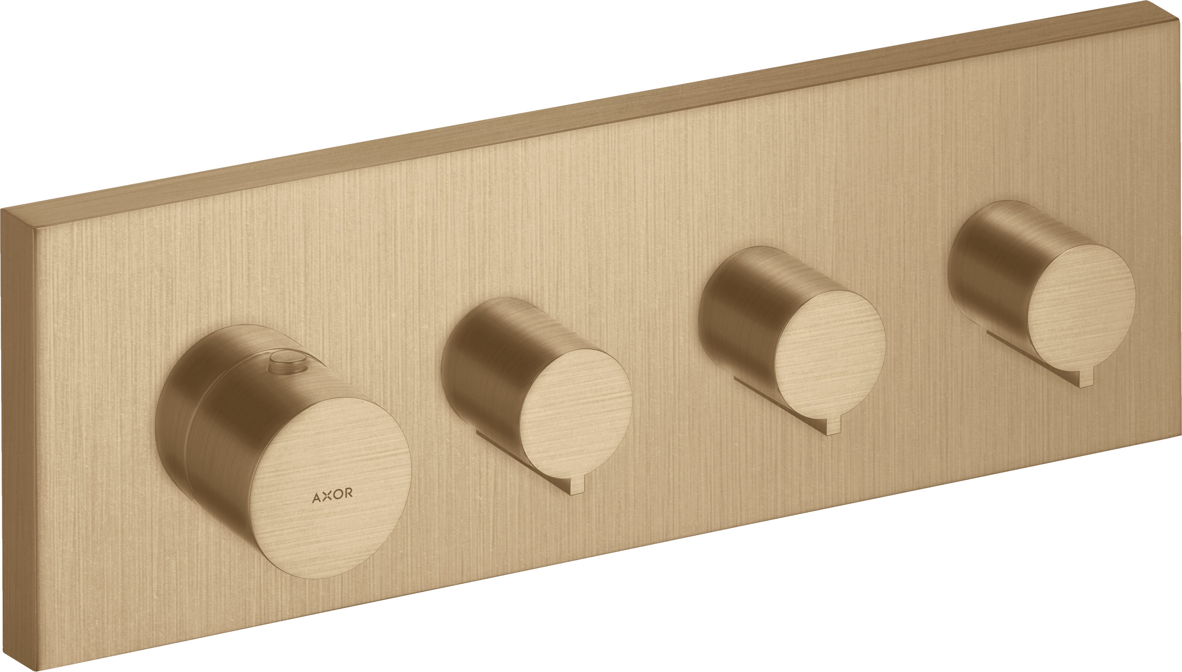 AXOR ShowerSolutions Thermostatic module 360/120 square for concealed installation for 3 outlets