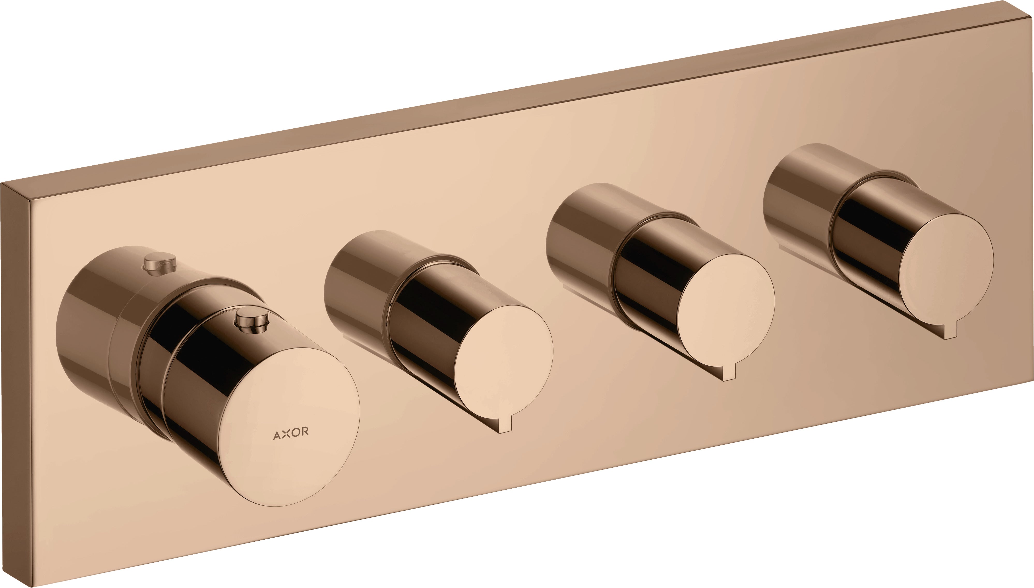 AXOR ShowerSolutions Thermostatic module 360/120 square for concealed installation for 3 outlets