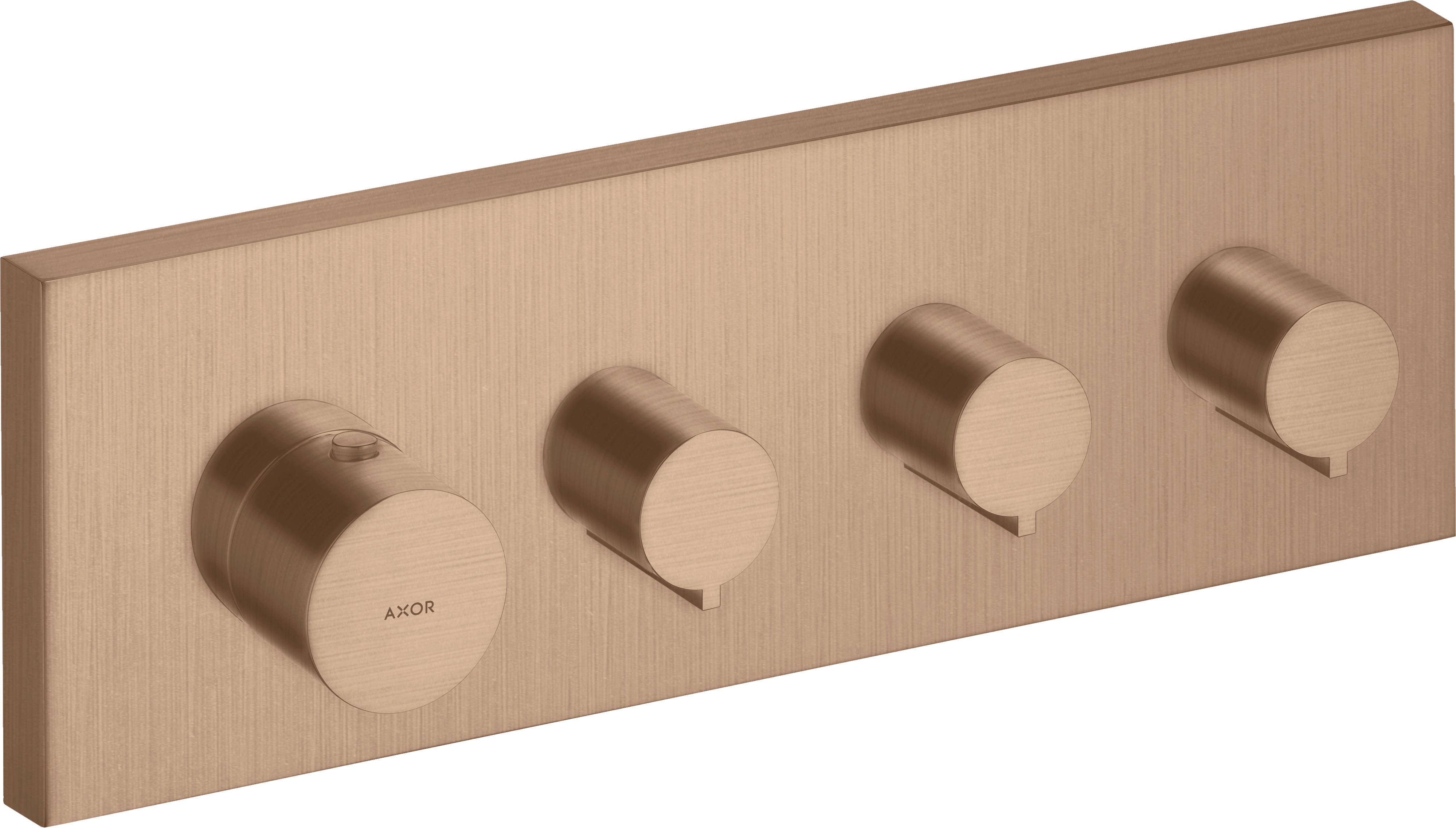 AXOR ShowerSolutions Thermostatic module 360/120 square for concealed installation for 3 outlets
