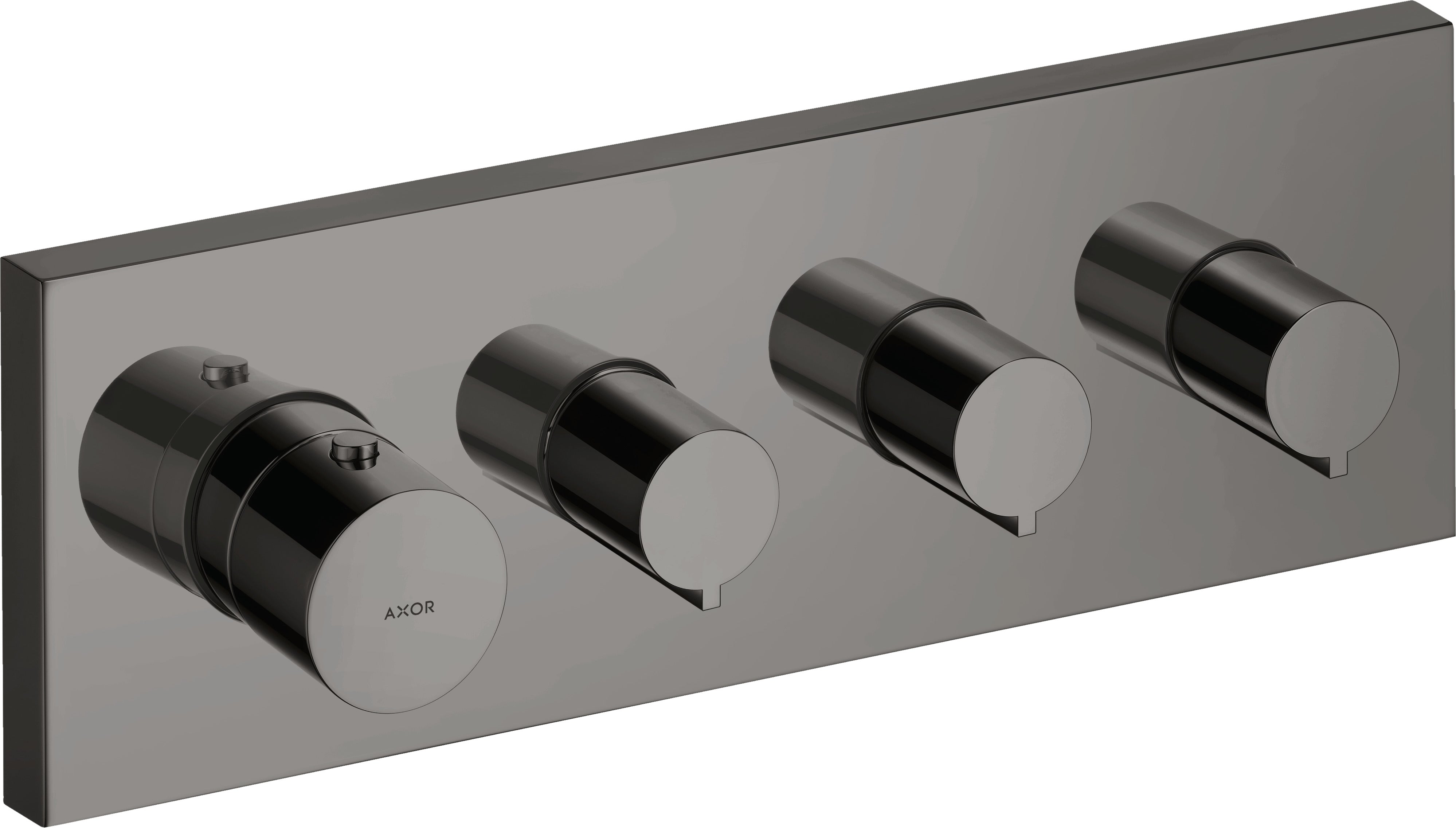 AXOR ShowerSolutions Thermostatic module 360/120 square for concealed installation for 3 outlets