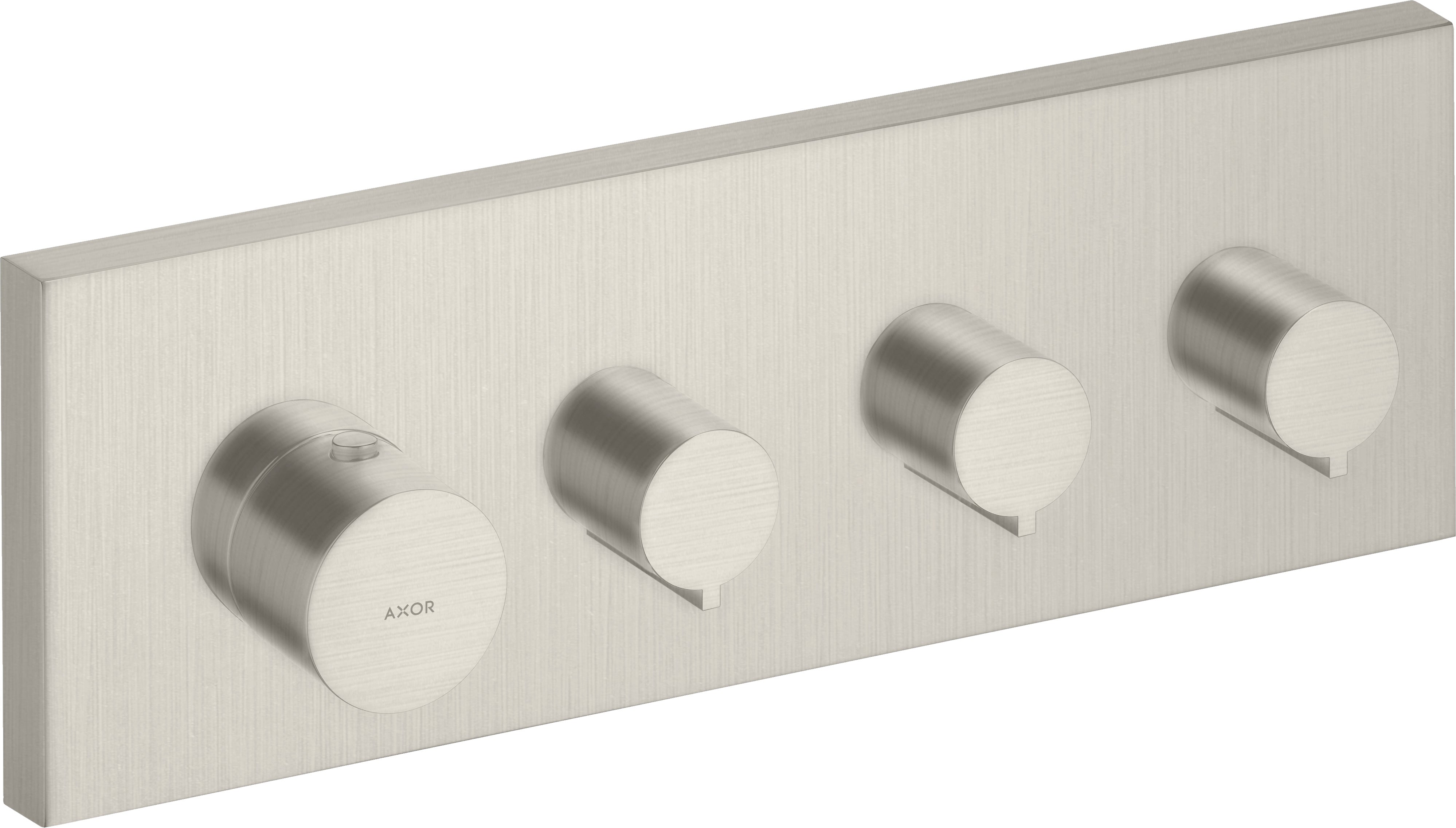 AXOR ShowerSolutions Thermostatic module 360/120 square for concealed installation for 3 outlets
