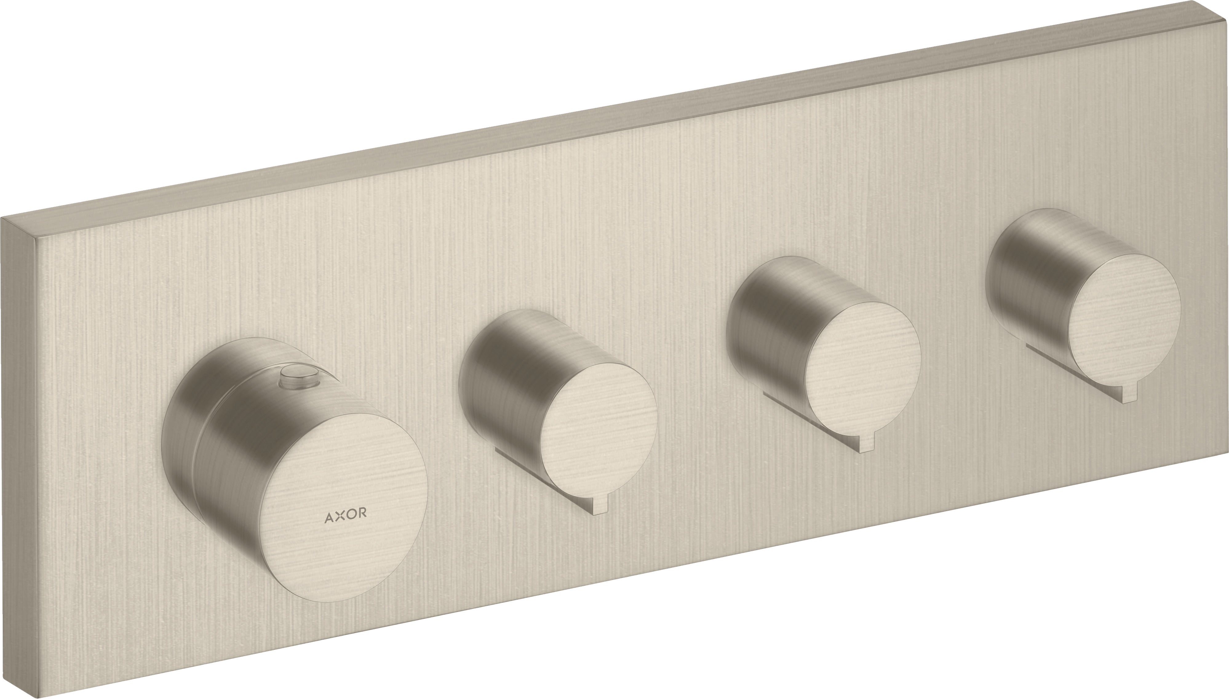 AXOR ShowerSolutions Thermostatic module 360/120 square for concealed installation for 3 outlets