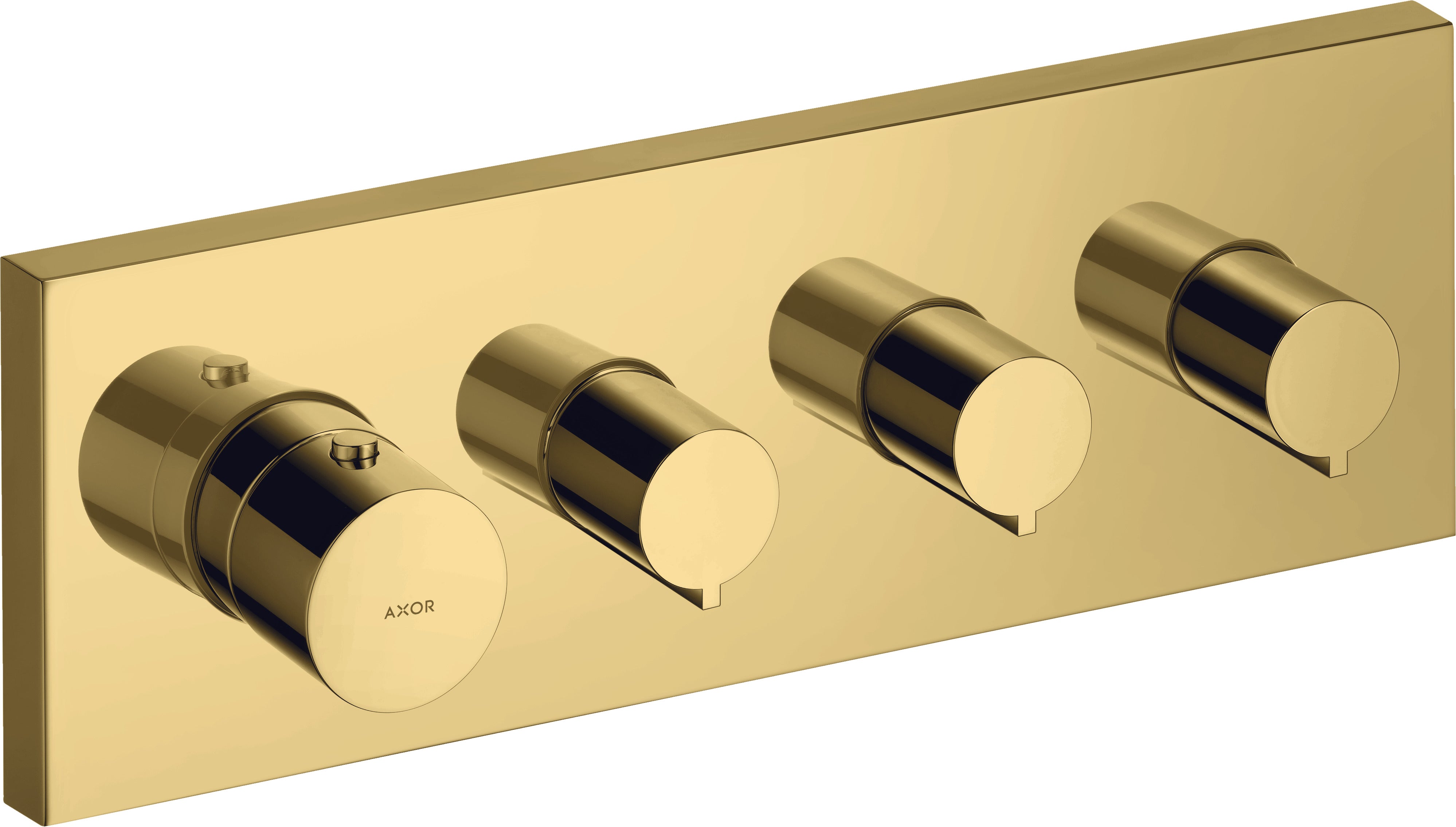 AXOR ShowerSolutions Thermostatic module 360/120 square for concealed installation for 3 outlets