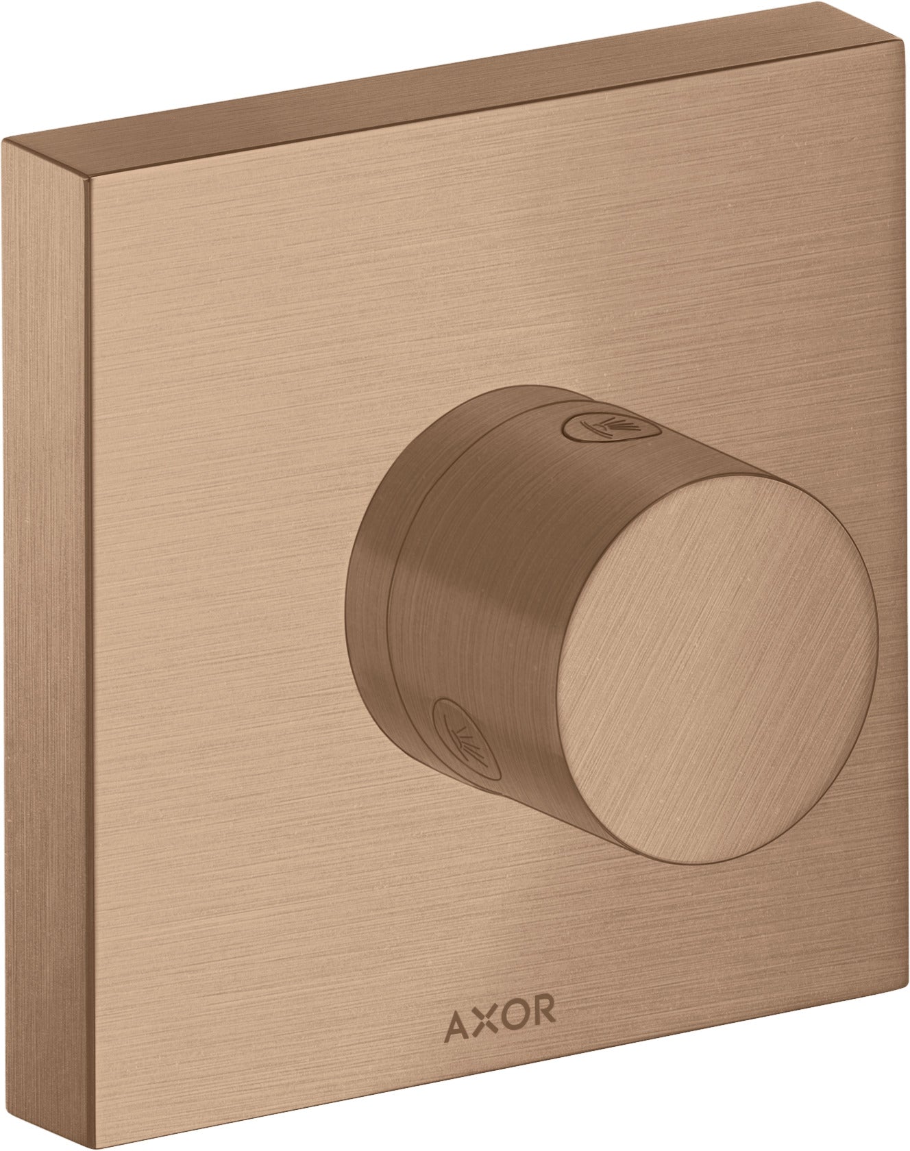 AXOR ShowerSolutions Shut-off / diverter valve Trio / Quattro shut-off / diverter valve 120 mm x 120 mm square