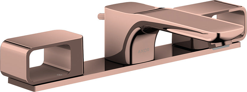 AXOR Urquiola 3-hole basin mixer 50 with plate and pop-up waste