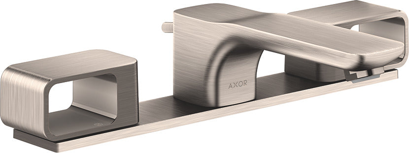 AXOR Urquiola 3-hole basin mixer 50 with plate and pop-up waste