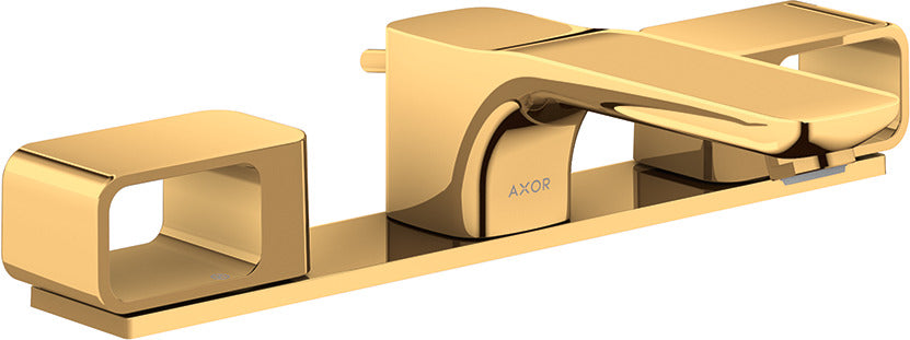 AXOR Urquiola 3-hole basin mixer 50 with plate and pop-up waste