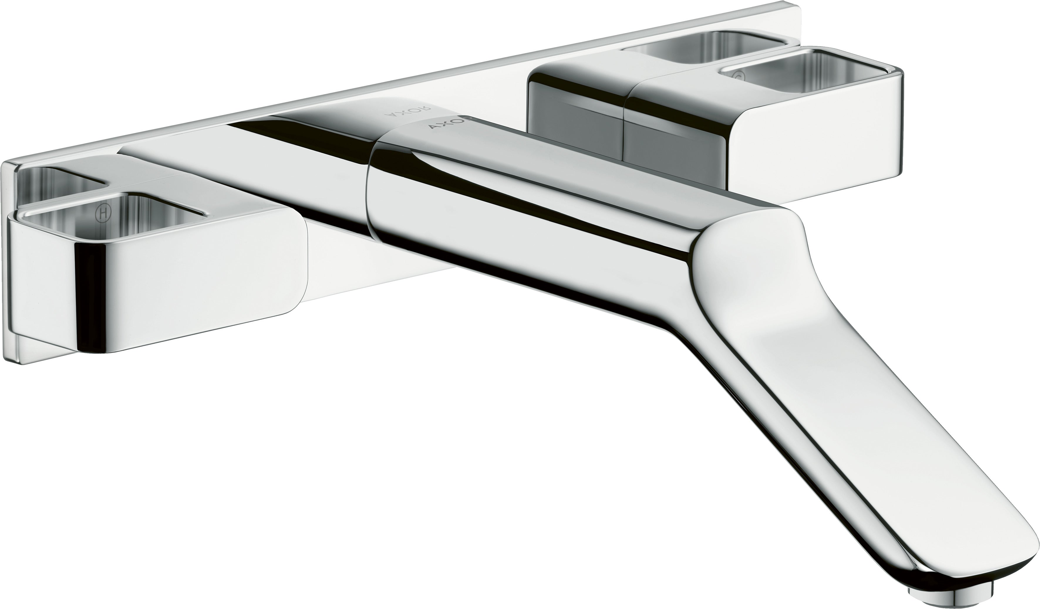 AXOR Urquiola 3-hole basin mixer for concealed installation wall-mounted with spout 228 mm