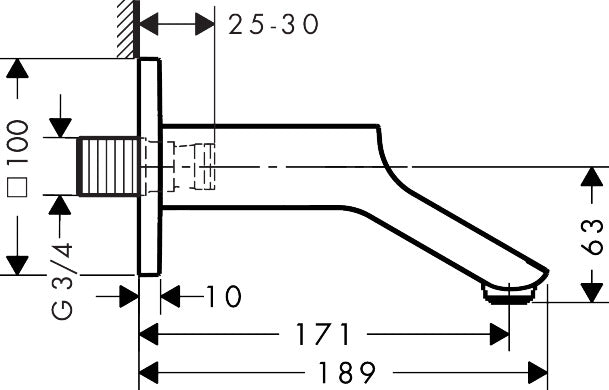 AXOR Urquiola Bath spout