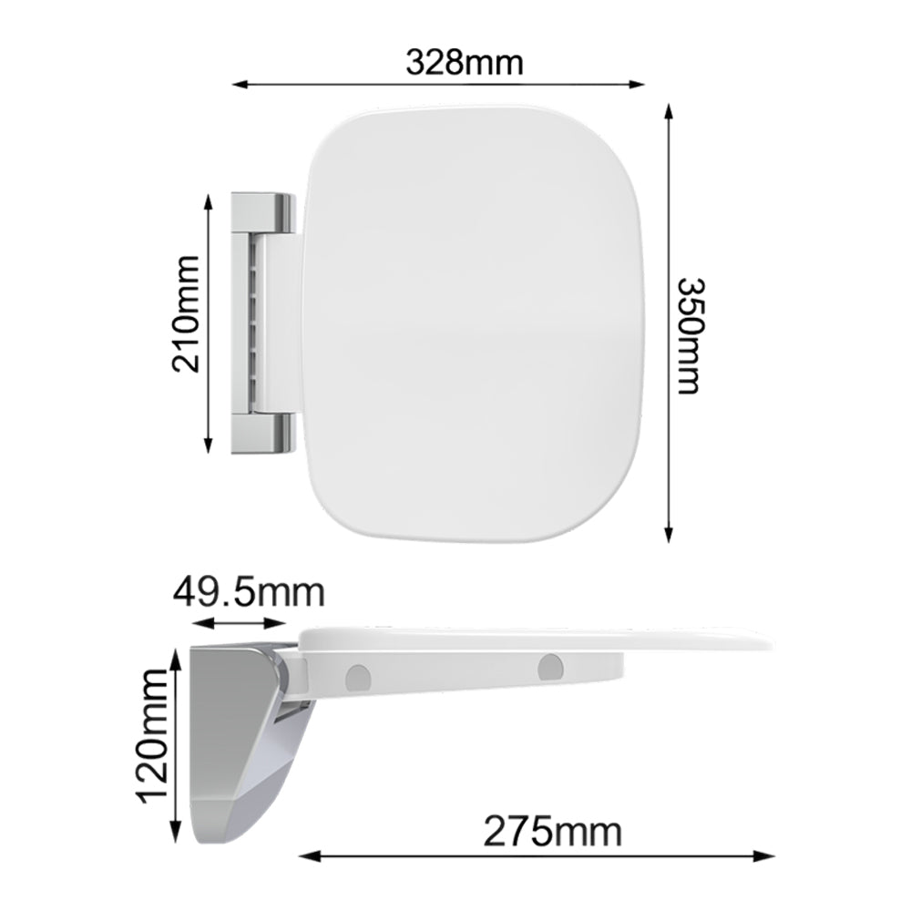 Euroshowers foldable shower seat