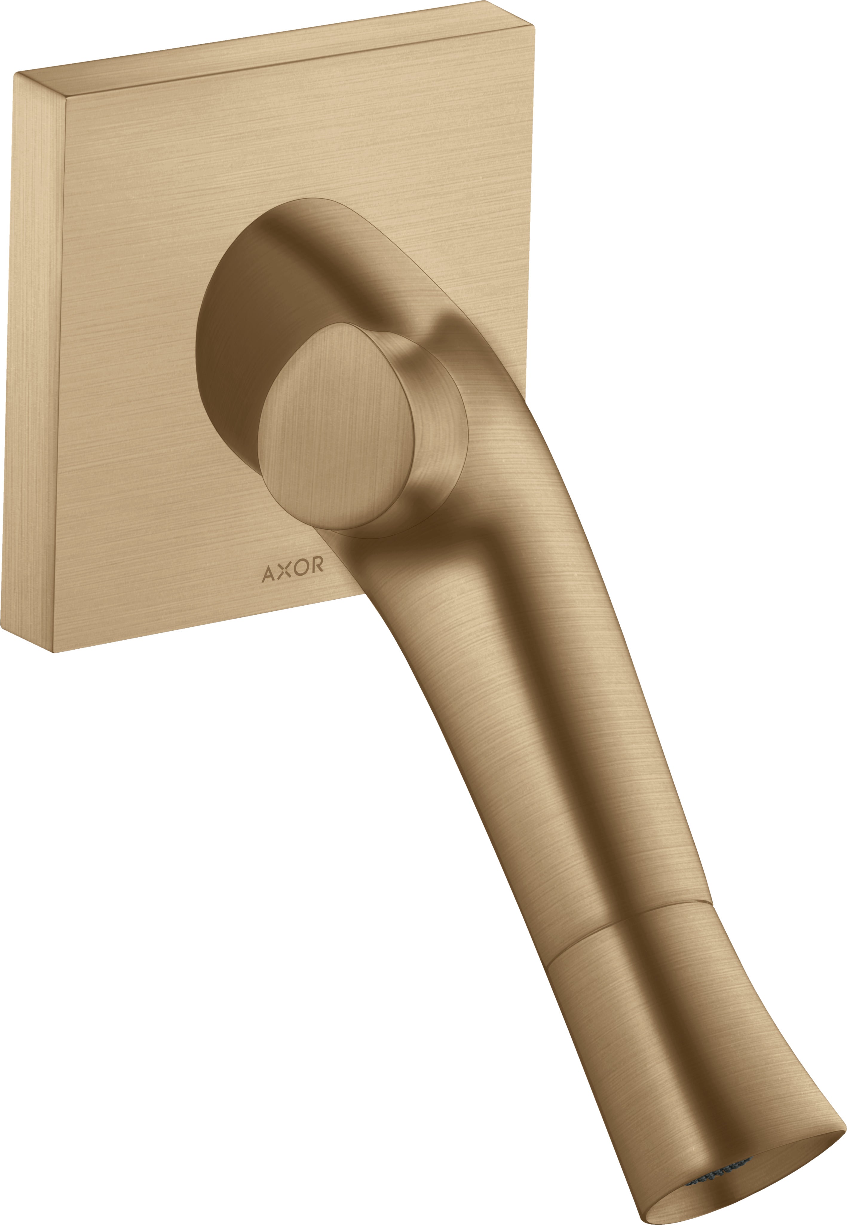 AXOR Starck Organic 2-handle basin mixer for concealed installation wall-mounted with spout 187 mm