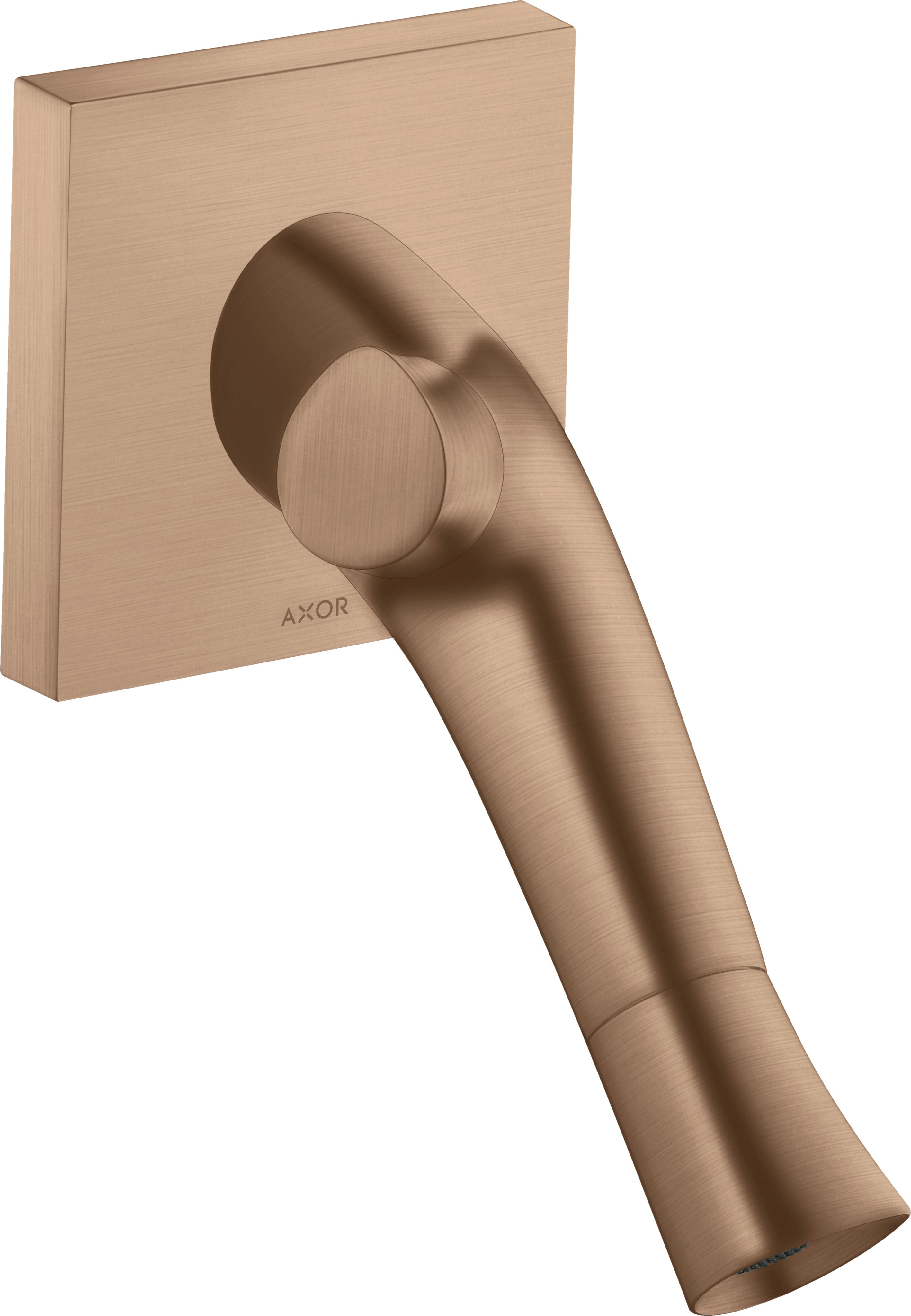 AXOR Starck Organic 2-handle basin mixer for concealed installation wall-mounted with spout 187 mm