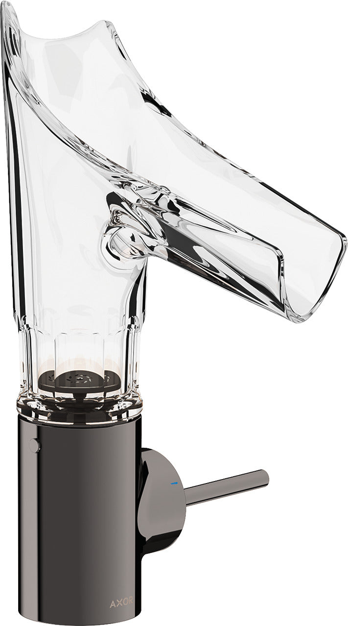 AXOR Starck V Single lever basin mixer 140 with glass spout - bevel cut without waste
