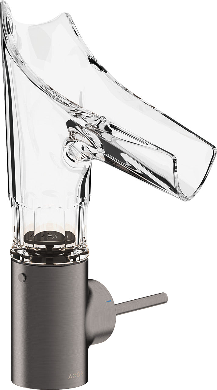 AXOR Starck V Single lever basin mixer 140 with glass spout - bevel cut without waste