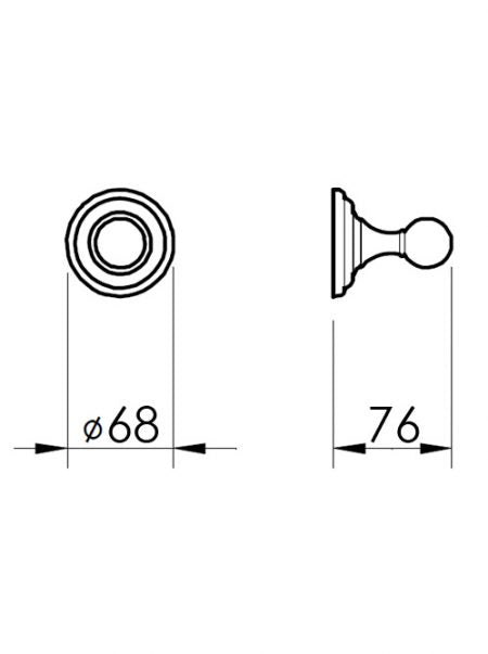 EDWARDIAN - Robe Hook
