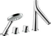 AXOR Starck Organic 4-hole tile mounted thermostatic bath mixer